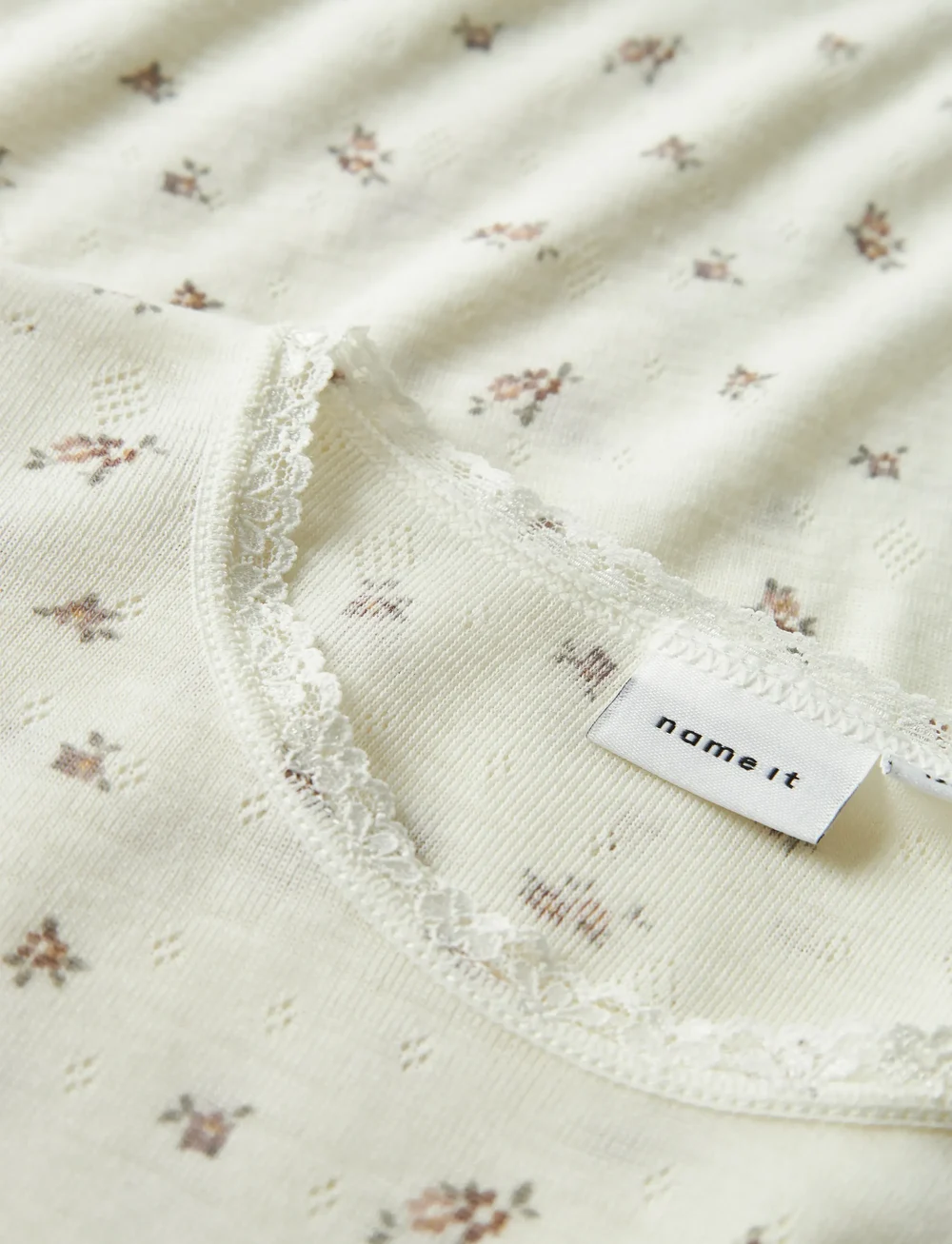 name it - NKFWANG WOOL NEEDLE LS TOP - långärmade t-shirts - snow white - 2