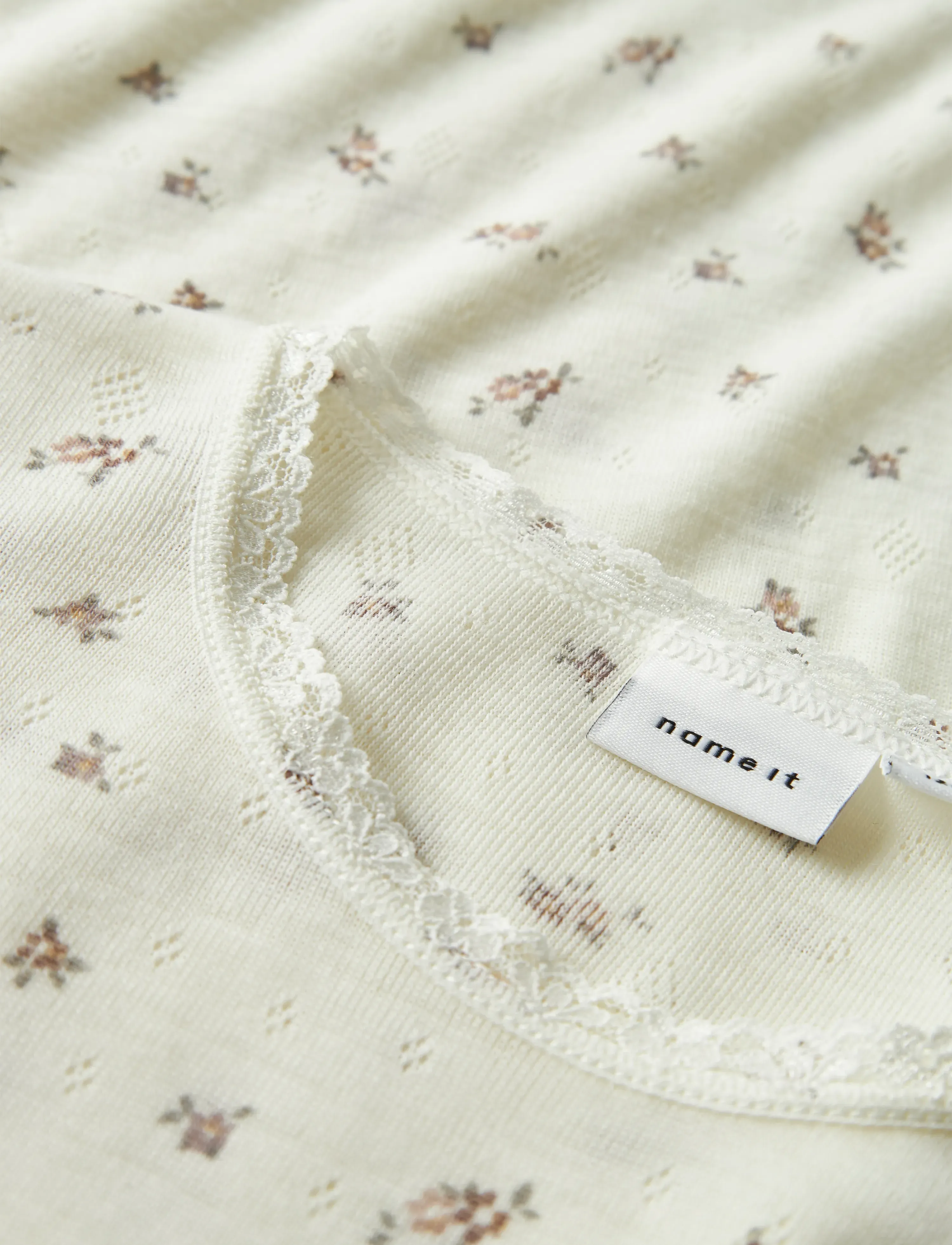 name it - NKFWANG WOOL NEEDLE LS TOP - langærmede t-shirts - snow white - 2
