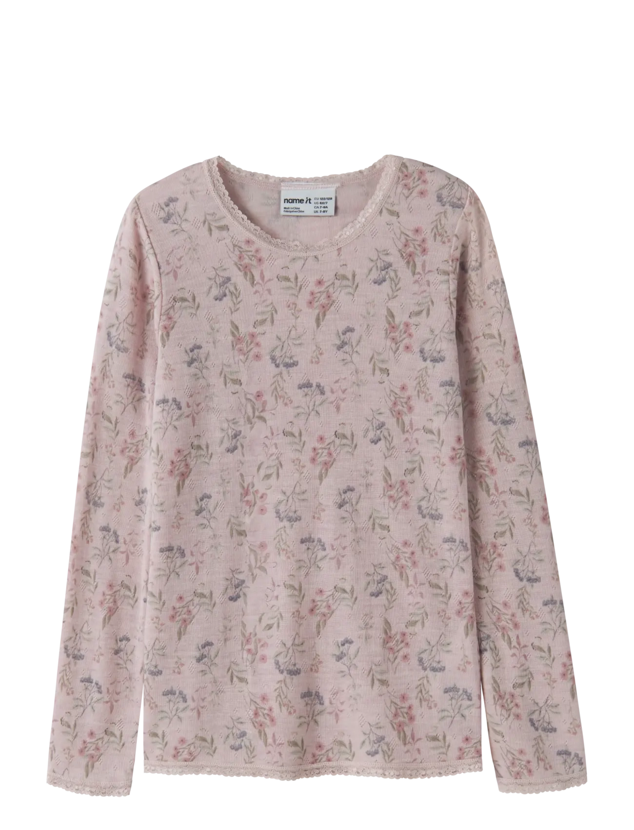name it NKFWANG WOOL NEEDLE LS TOP - Winterkollektion - VIOLET ICE / purple