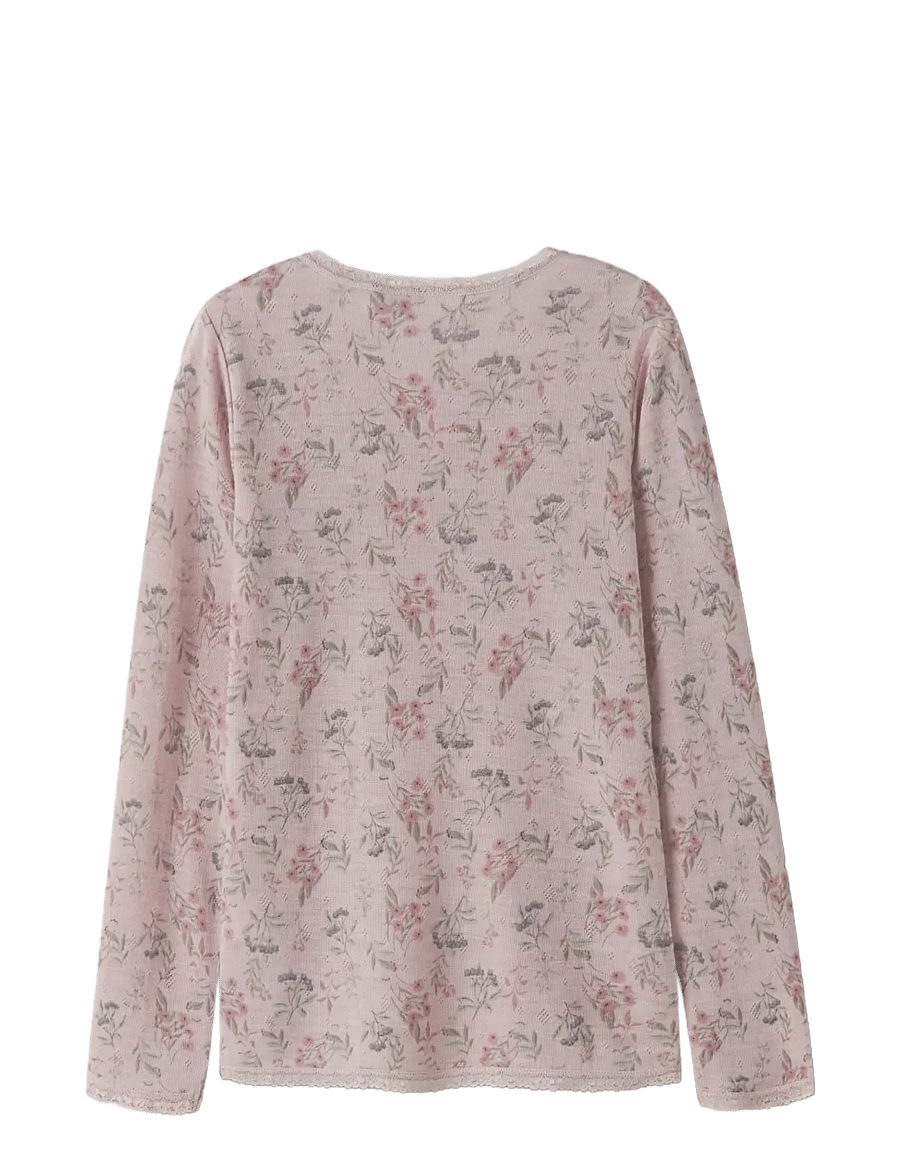 name it - NKFWANG WOOL NEEDLE LS TOP - langärmelig - violet ice - 2