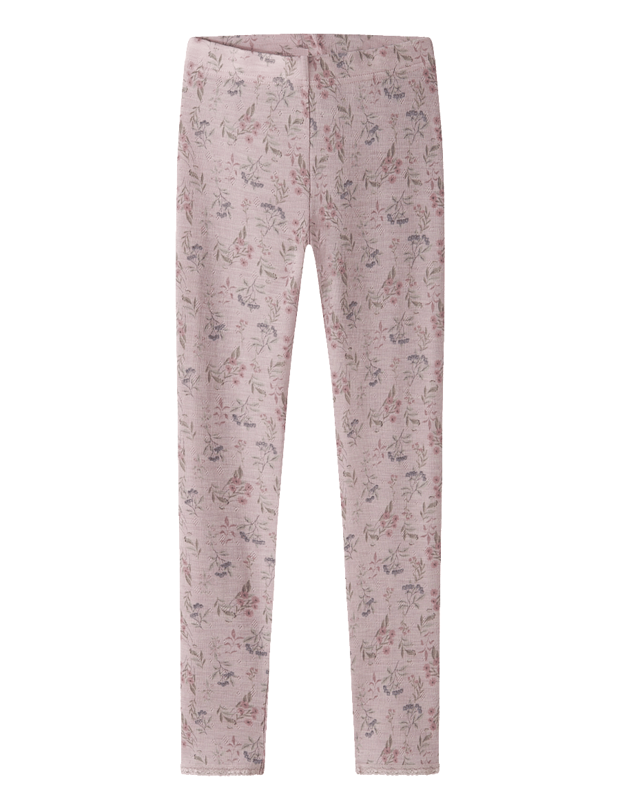 name it - NKFWANG WOOL NEEDLE LEGGING - violet ice - 0