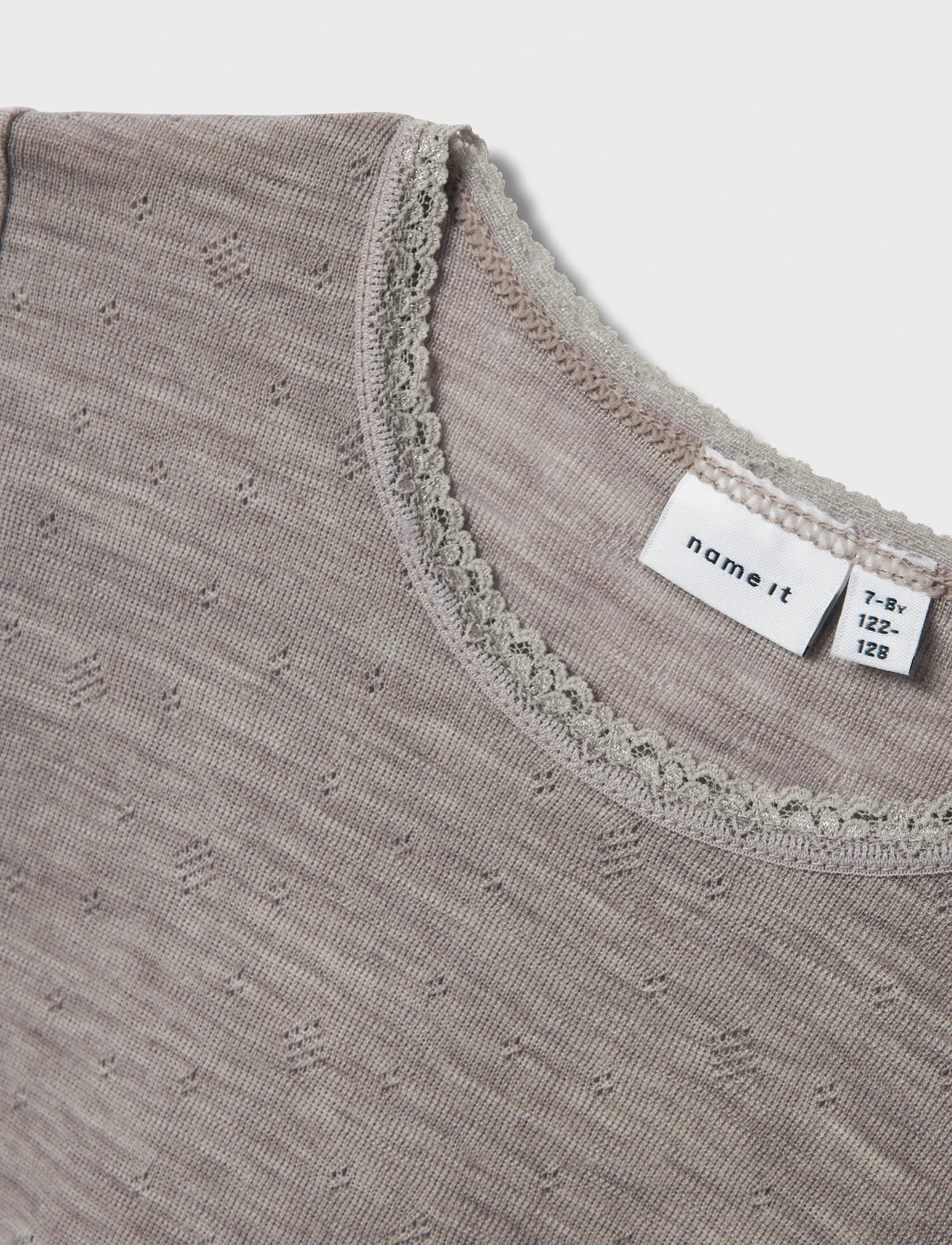 name it - NKFWANG WOOL NEEDLE LS TOP SOLID - long-sleeved t-shirts - satellite - 2