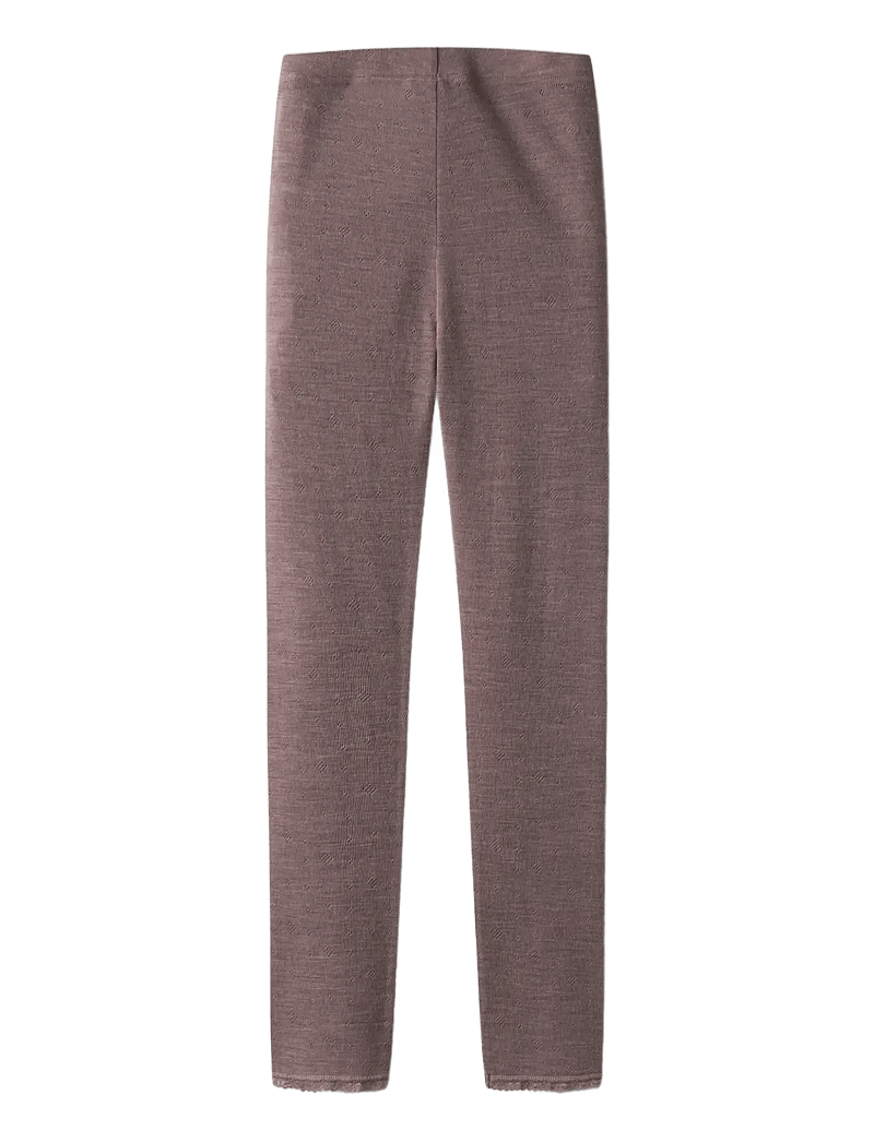 name it - NKFWANG WOOL NEEDLE LEGGING SOLID - funkionsunterwäsche - hosen - antler - 3