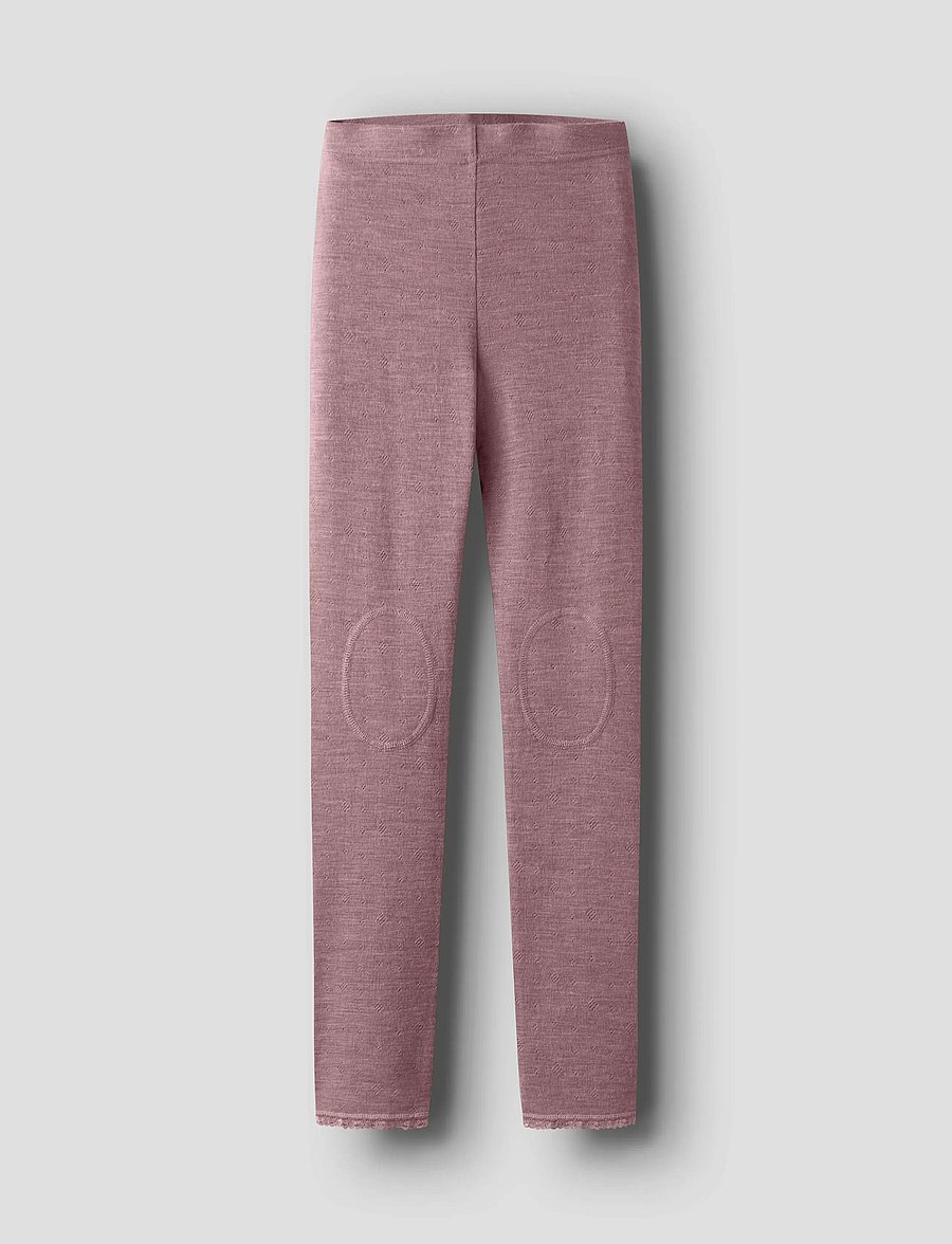 name it - NKFWANG WOOL NEEDLE LEGGING SOLID - funkionsunterwäsche - hosen - antler - 4