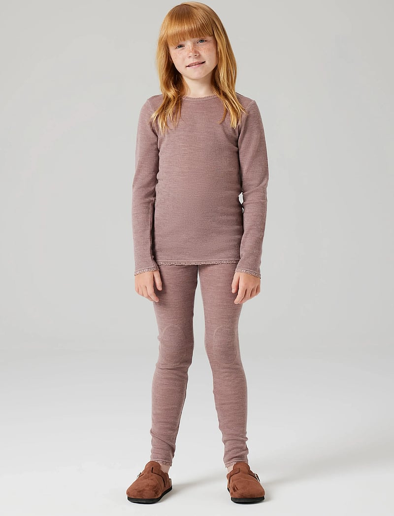 name it - NKFWANG WOOL NEEDLE LEGGING SOLID - funkionsunterwäsche - hosen - antler - 5