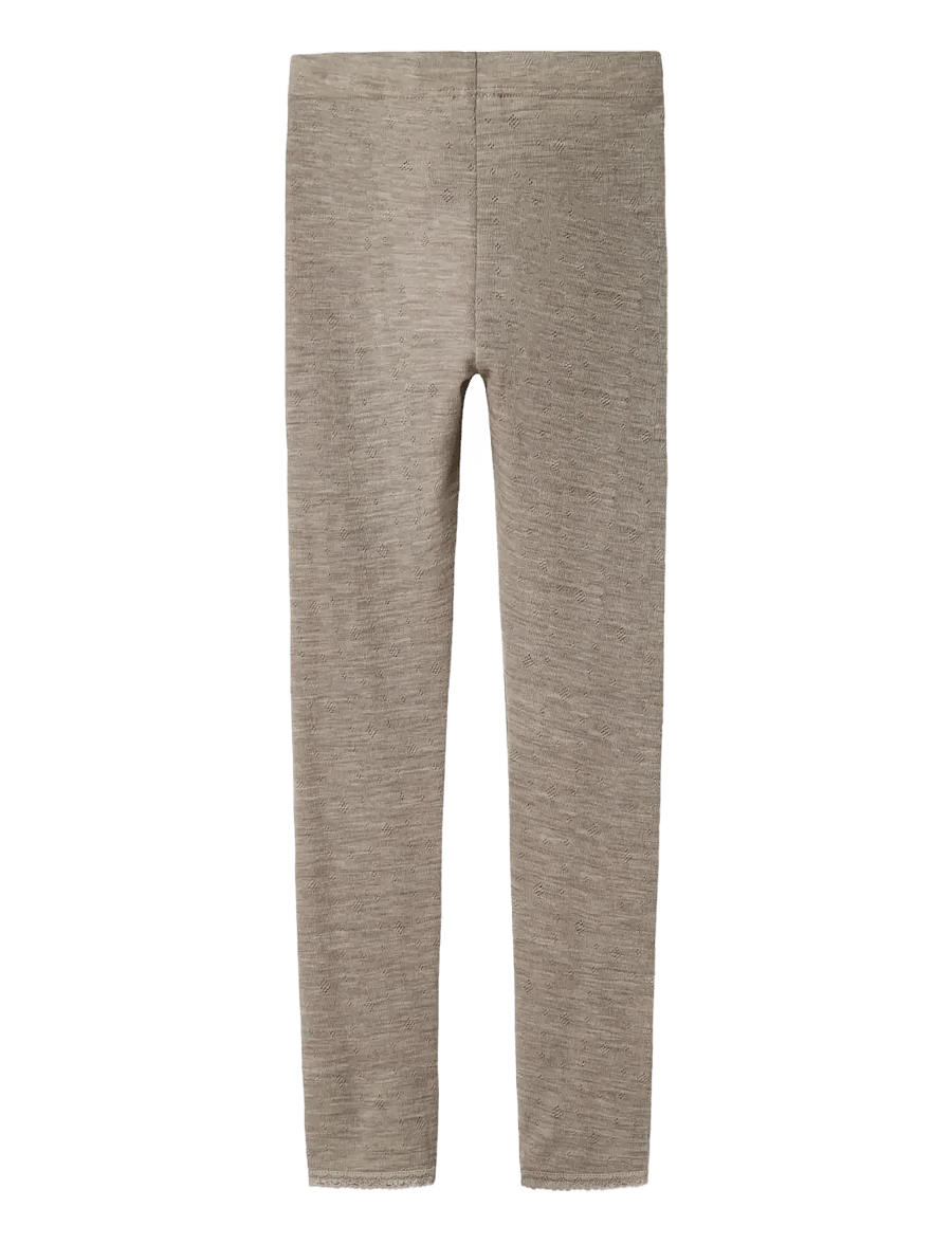 name it - NKFWANG WOOL NEEDLE LEGGING SOLID - funkionsunterwäsche - hosen - satellite - 3