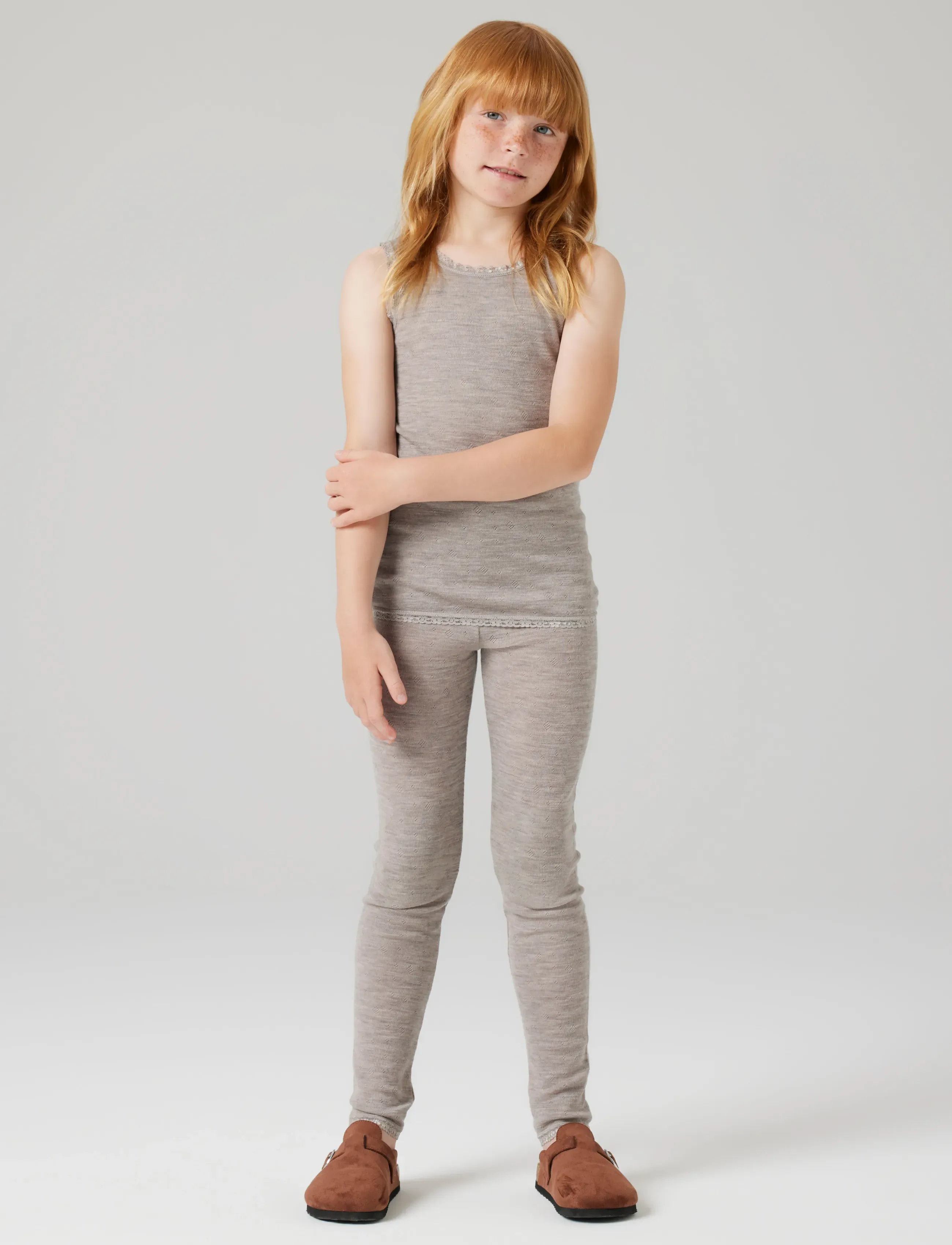 name it - NKFWANG WOOL NEEDLE LEGGING SOLID - leggings - satellite - 4