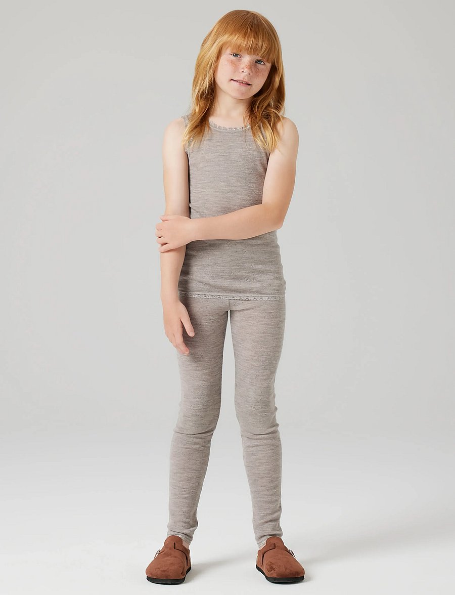 name it - NKFWANG WOOL NEEDLE LEGGING SOLID - funkionsunterwäsche - hosen - satellite - 4