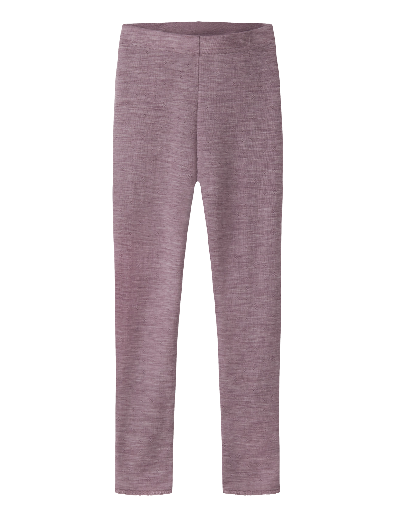 name it NKFWANG WOOL NEEDLE LEGGING SOLID - Leggings - TOADSTOOL / pink/rose