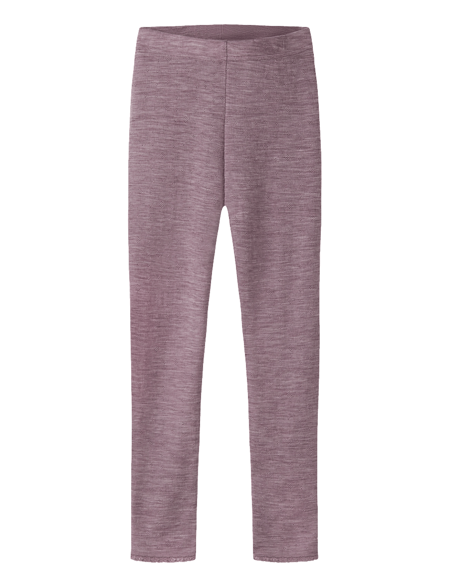 name it - NKFWANG WOOL NEEDLE LEGGING SOLID - funkionsunterwäsche - hosen - toadstool - 0
