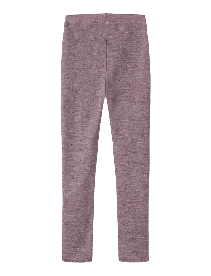name it - NKFWANG WOOL NEEDLE LEGGING SOLID - funkionsunterwäsche - hosen - toadstool - 1