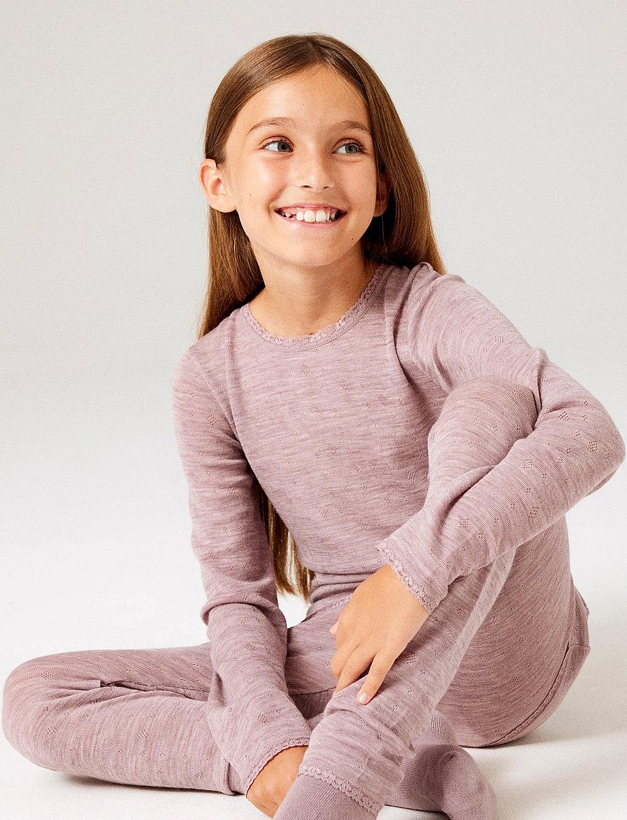 name it - NKFWANG WOOL NEEDLE LEGGING SOLID - funkionsunterwäsche - hosen - toadstool - 2