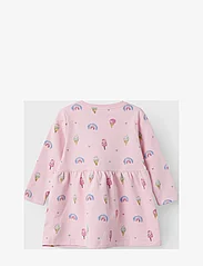 name it - NMFFRANSIA LIGHT SWEAT LS DRESS UNB - long-sleeved baby dresses - parfait pink - 2