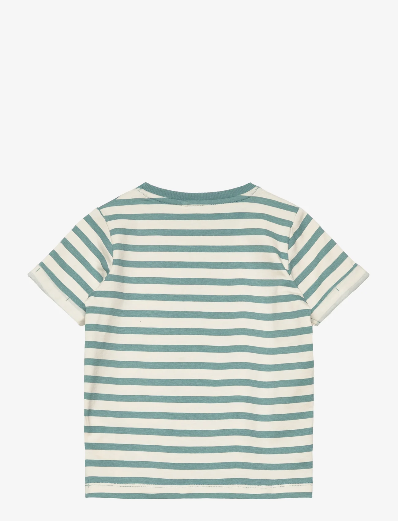 name it - NMMDOW SS TOP - kortærmede t-shirts - mineral blue - 1