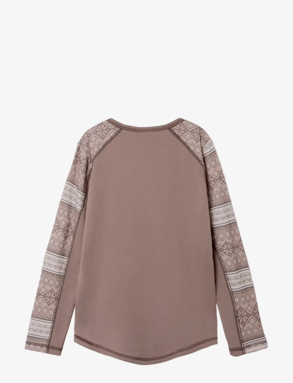 name it - NKFWILLTO WOOL LS TOP - langærmede t-shirts - antler - 2