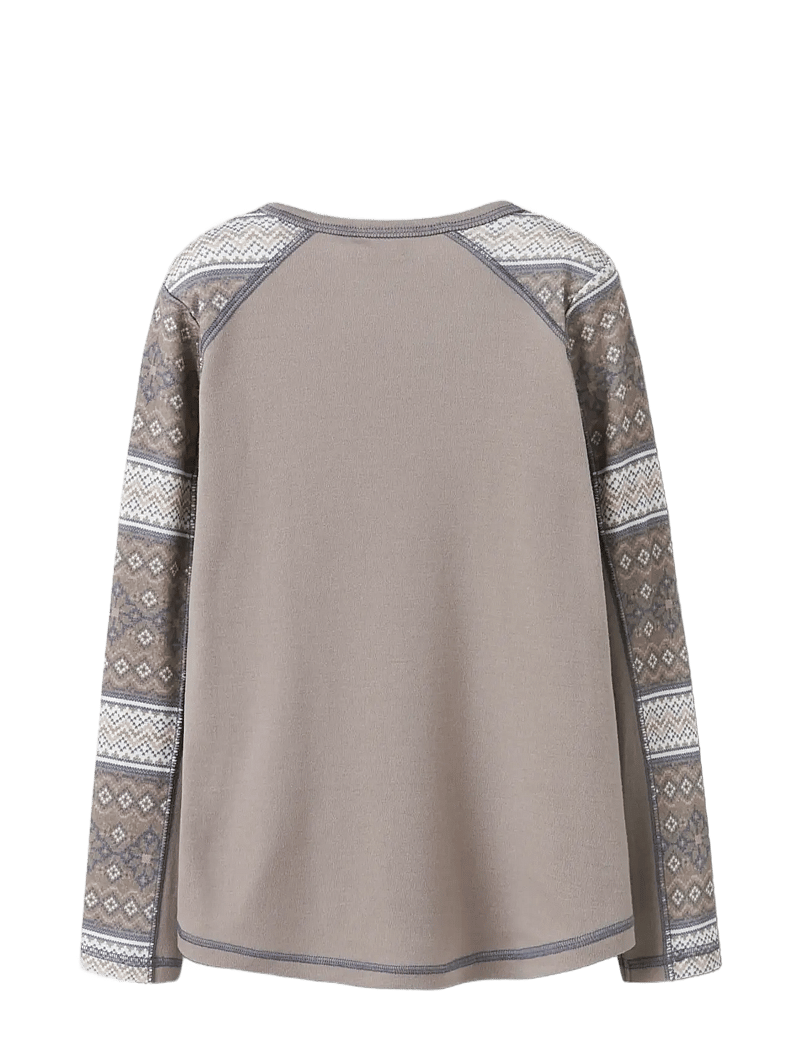 name it - NKFWILLTO WOOL LS TOP - langärmelig - satellite - 1