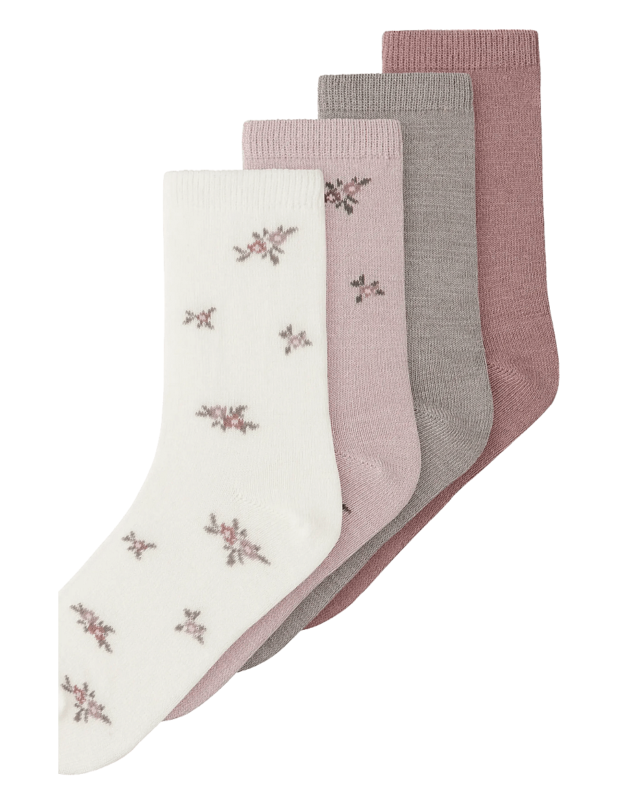 name it - NKFWAK WO/BL 4P SOCK - shadow gray - 0