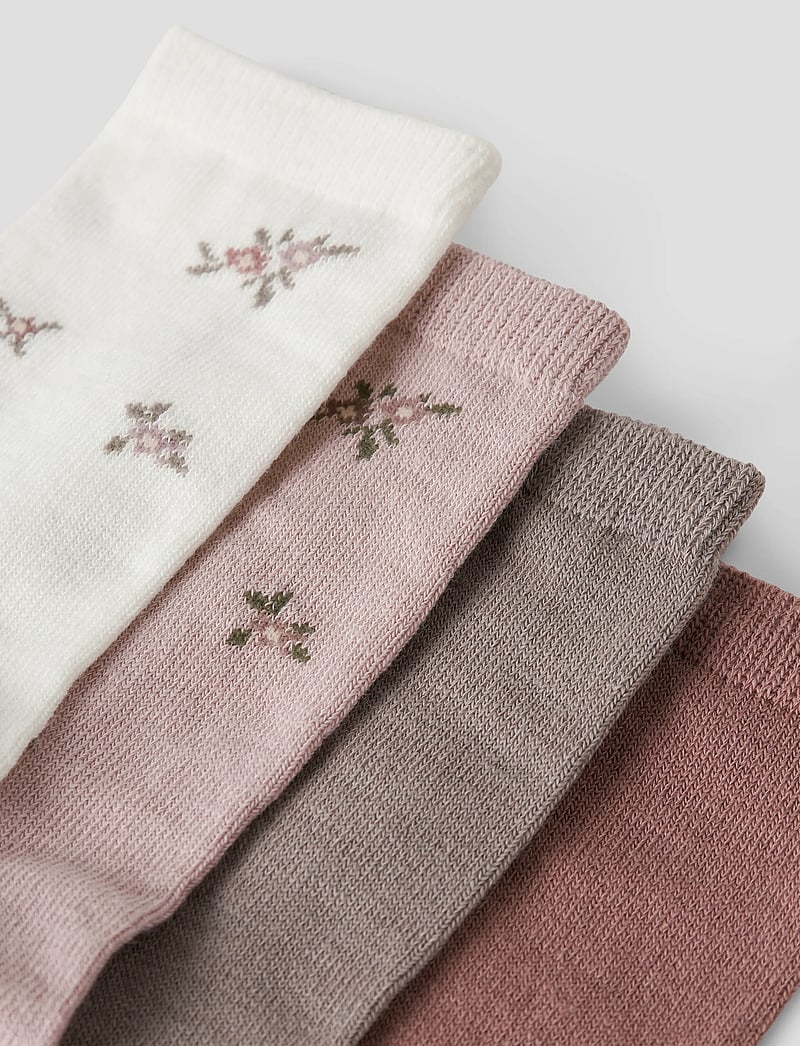 name it - NKFWAK WO/BL 4P SOCK - strümpfe - shadow gray - 1