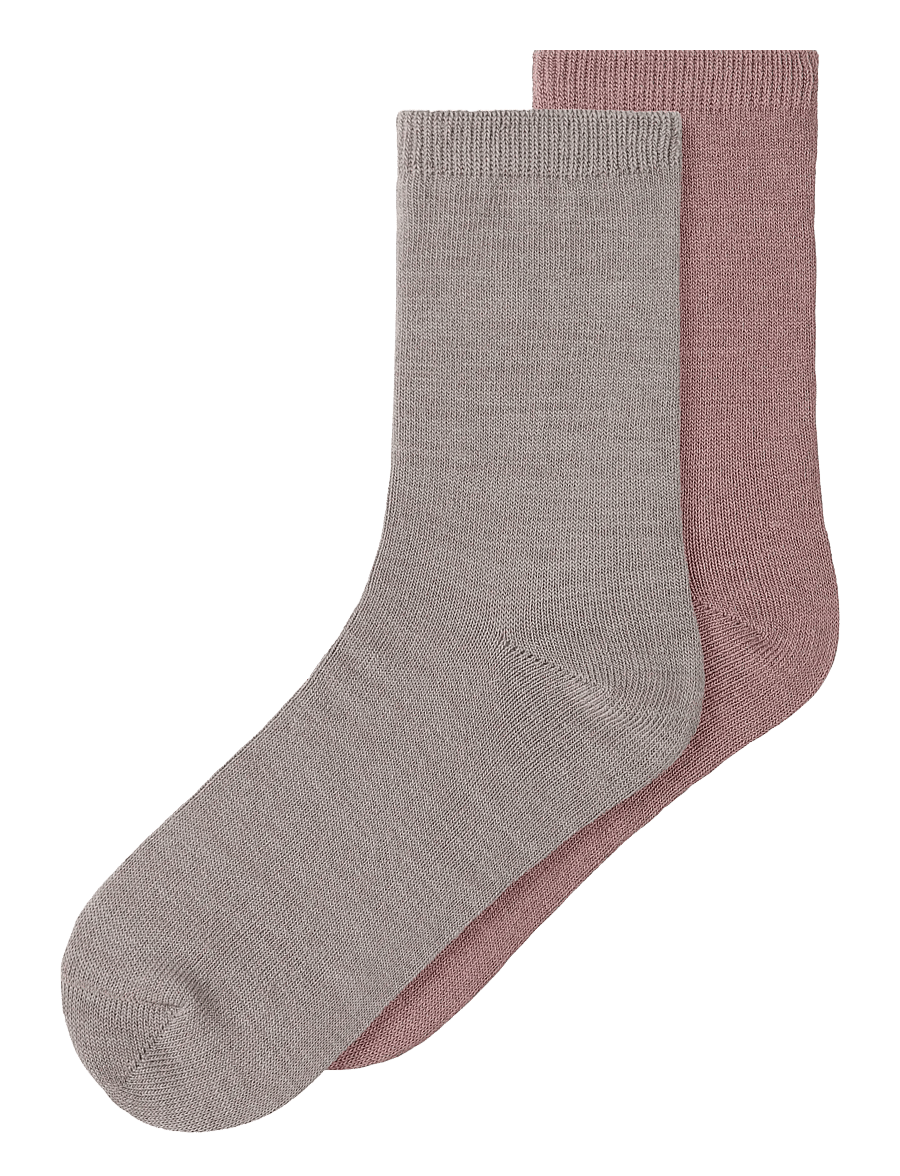 name it - NKFWAK WO/BL 2P SOCK - strømper - shadow gray - 0