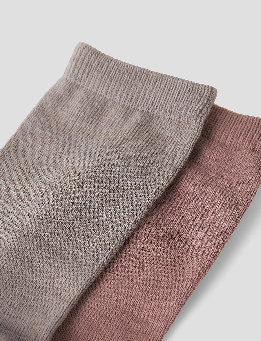 name it - NKFWAK WO/BL 2P SOCK - strømper - shadow gray - 2