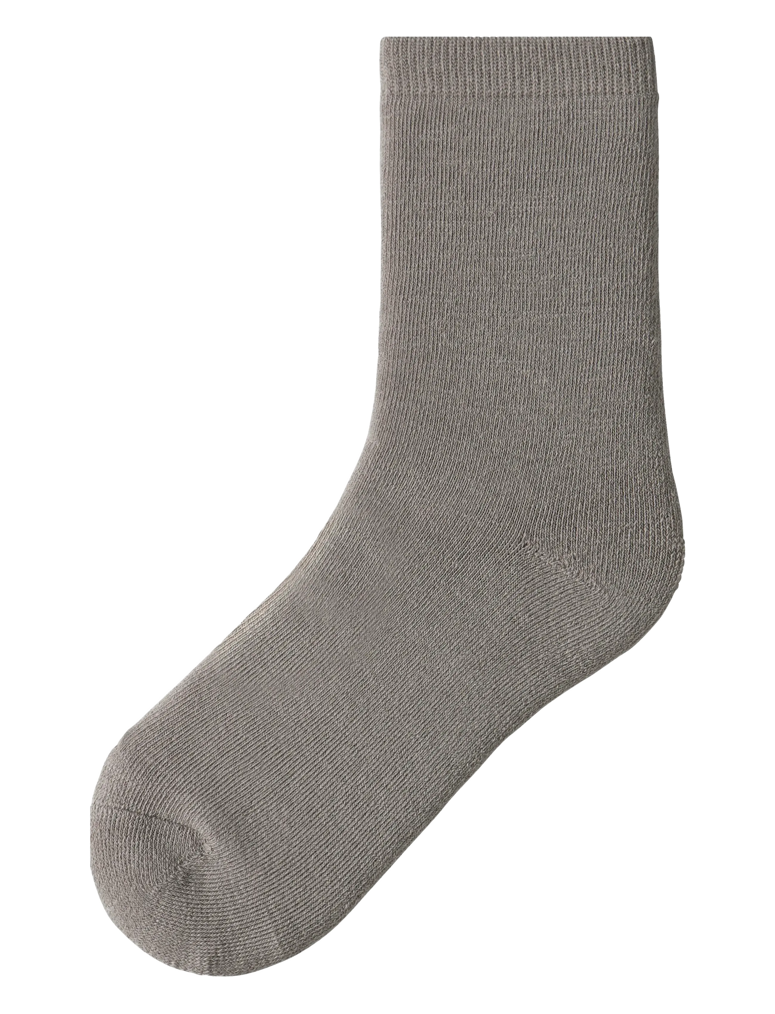 name it NKFWAKSI WO/BL TERRY SOCK - Wolle - SATELLITE / grey