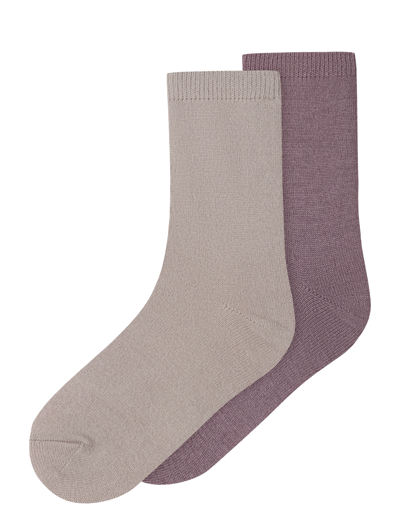 name it NKFWAKTA WO/VI 2P SOCK - Wolle - TOADSTOOL / beige
