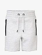 NMMVOBAN LONG SWE SHORTS UNB - LIGHT GREY MELANGE