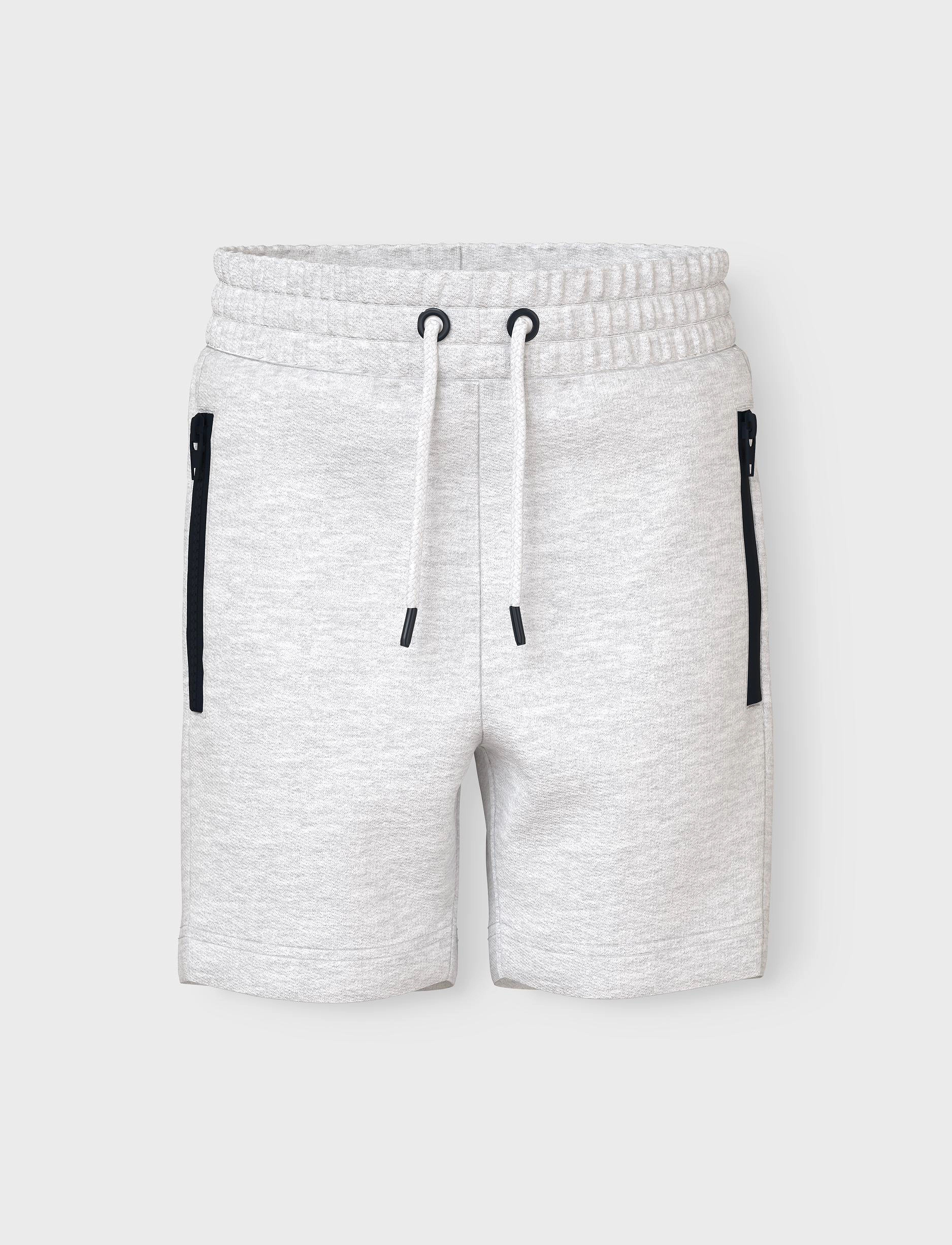 name it NMMVOBAN LONG SWE SHORTS UNB - Shorts - LIGHT GREY MELANGE / grey
