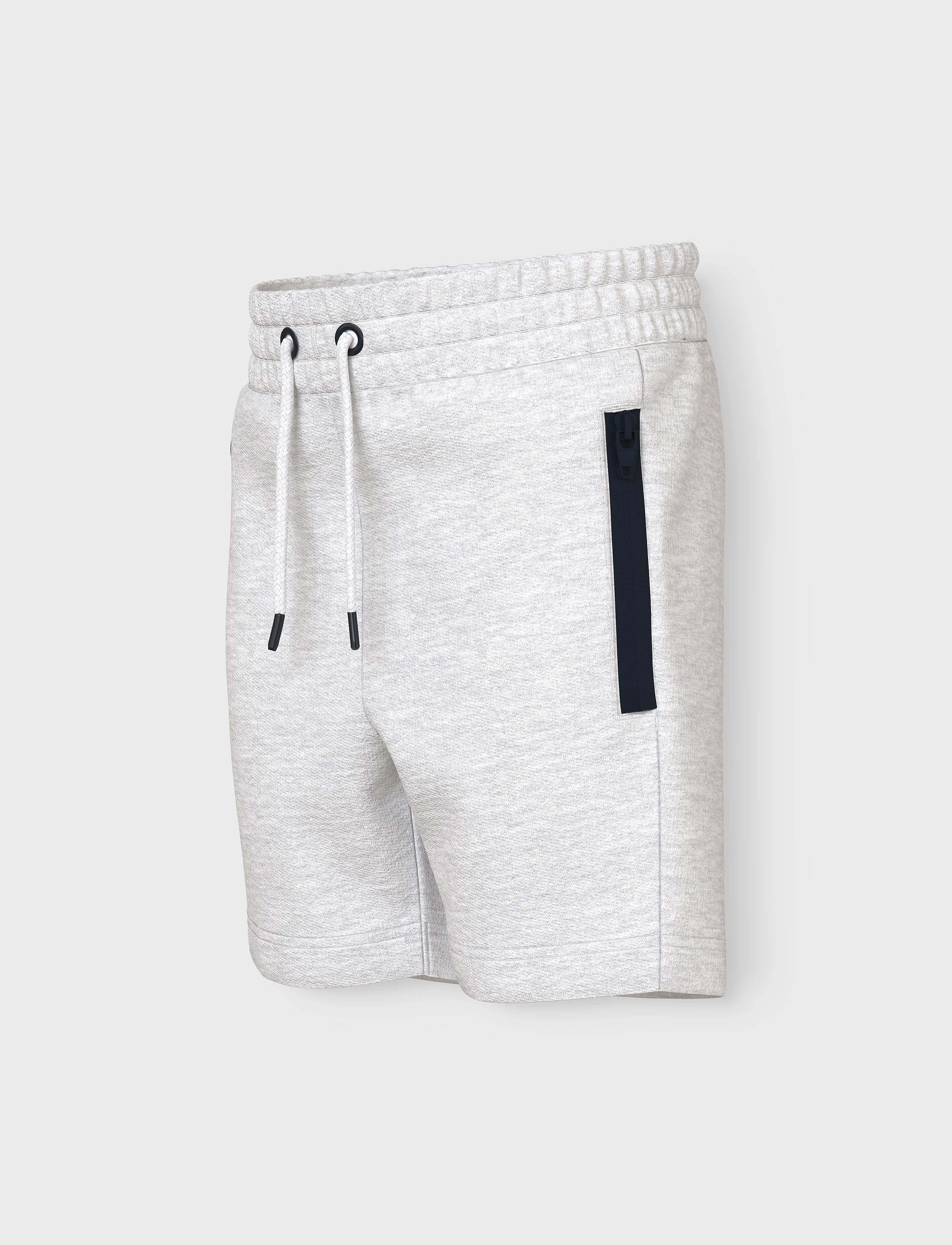 name it - NMMVOBAN LONG SWE SHORTS UNB - sweatshorts - light grey melange - 3