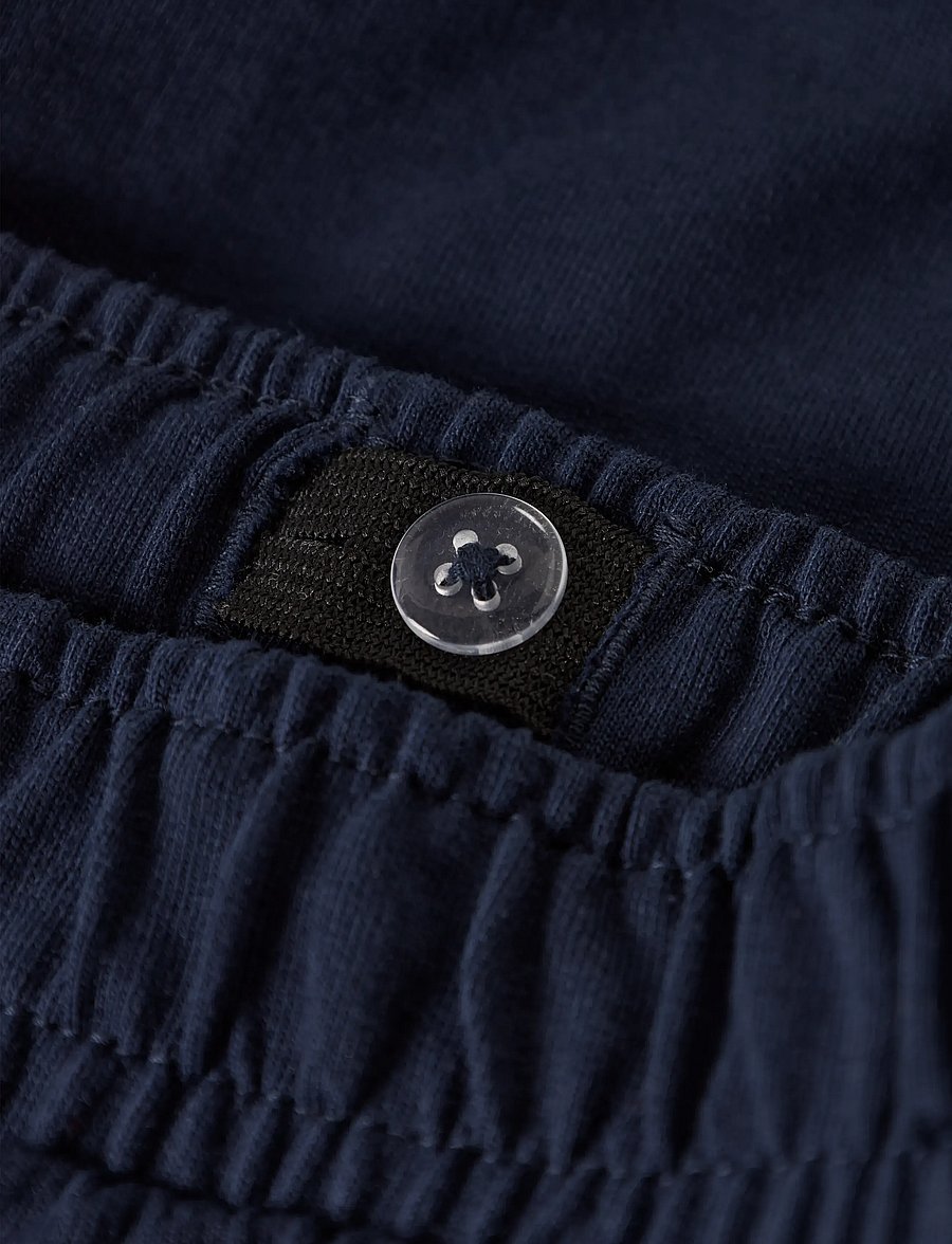 name it - NMMVOBAN LONG SWE SHORTS UNB - sweatshorts - navy blazer - 2