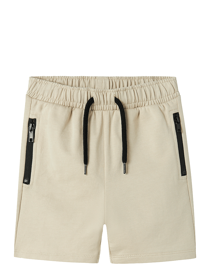 name it - NMMVOBAN LONG SWE SHORTS UNB - sweatshorts - peyote - 0