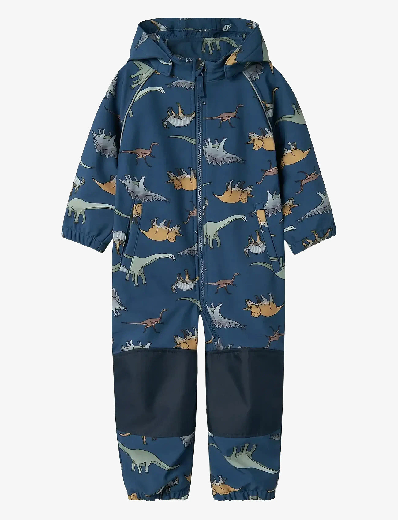 name it - NMMALFA08 SOFTSHELL SUIT AOP1 FO NOOS - dark denim - 0