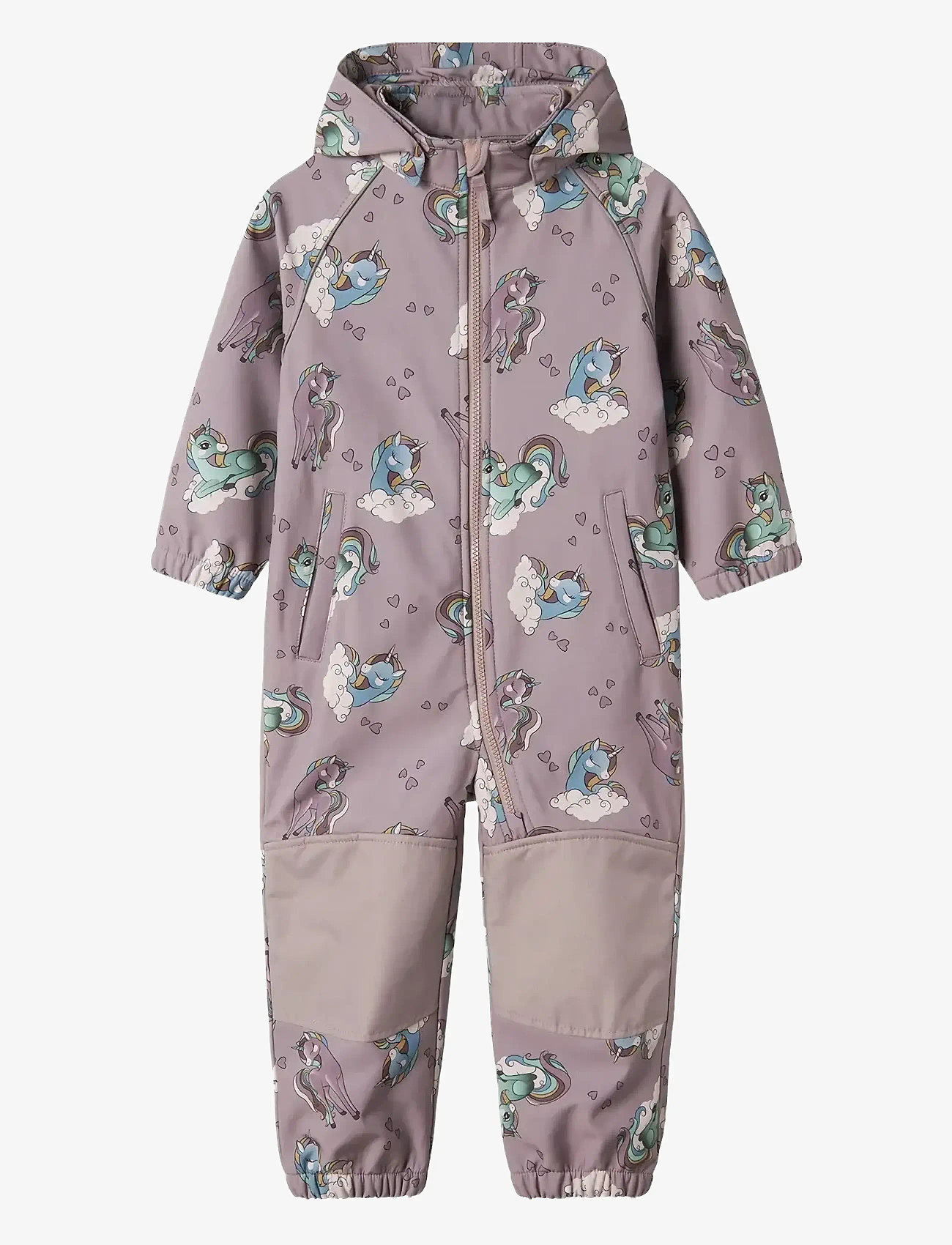 name it - NMFALFA08 SOFTSHELL SUIT AOP1 FO NOOS - purple dove - 0
