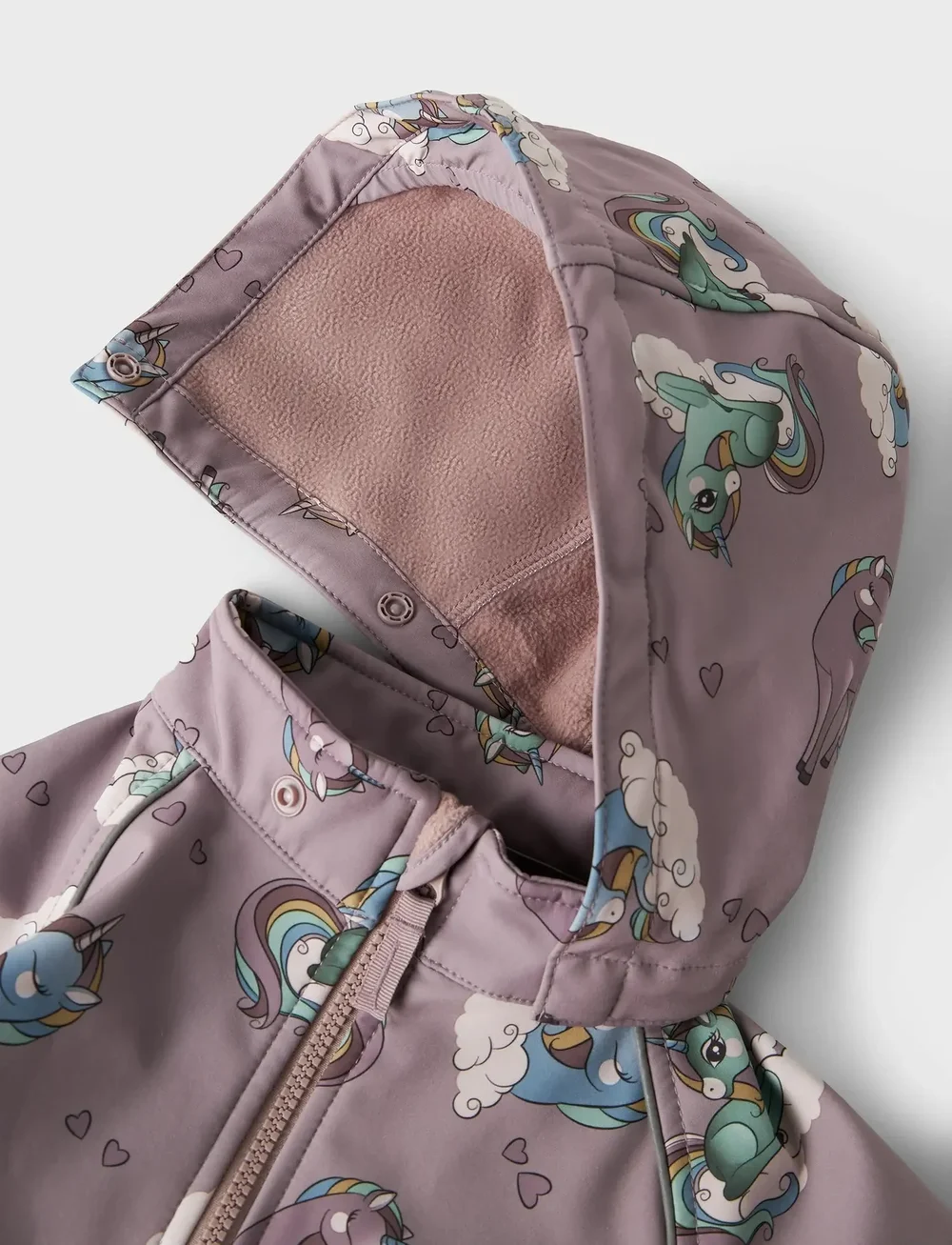 name it - NMFALFA08 SOFTSHELL SUIT AOP1 FO NOOS - softshelloveraller - purple dove - 2