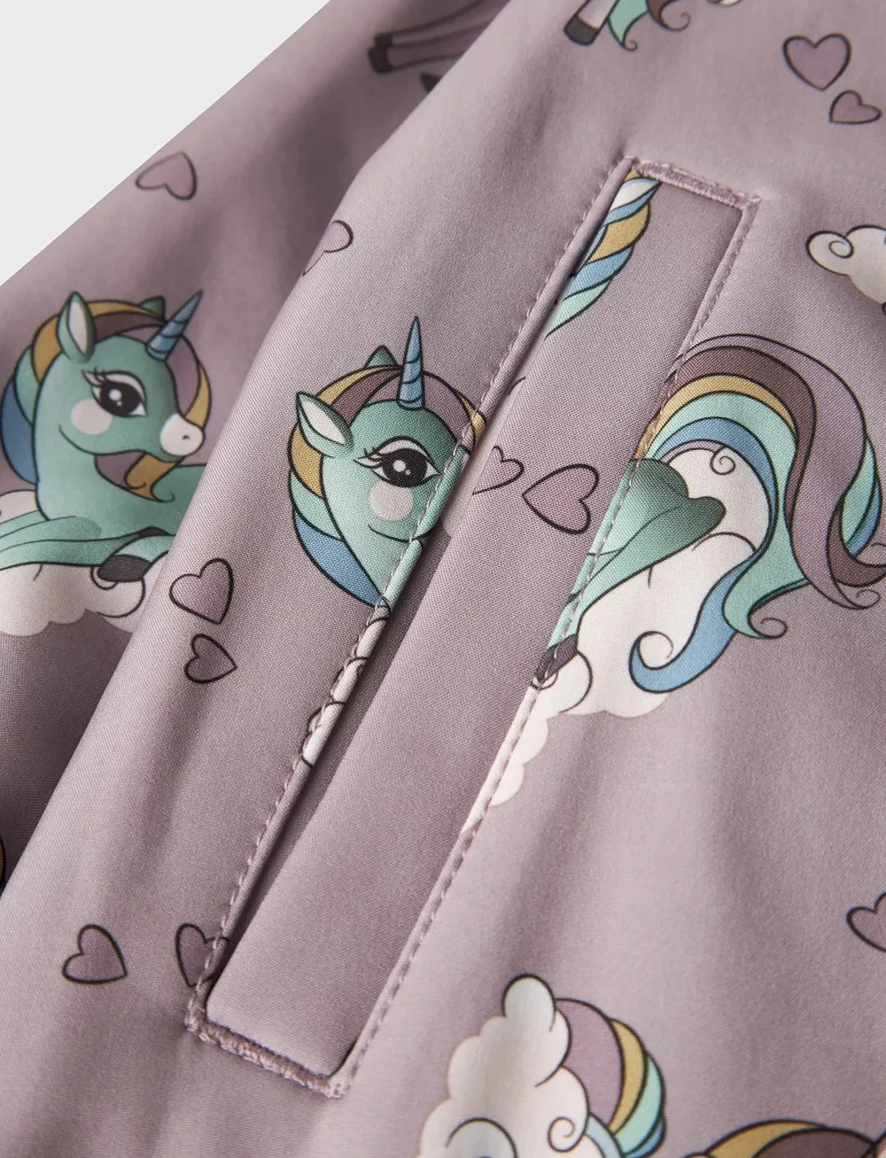 name it - NMFALFA08 SOFTSHELL SUIT AOP1 FO NOOS - softshelloveraller - purple dove - 4