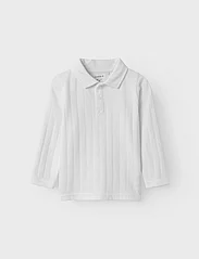 name it - NMMFEN LS POLO - polo shirts - bright white - 2