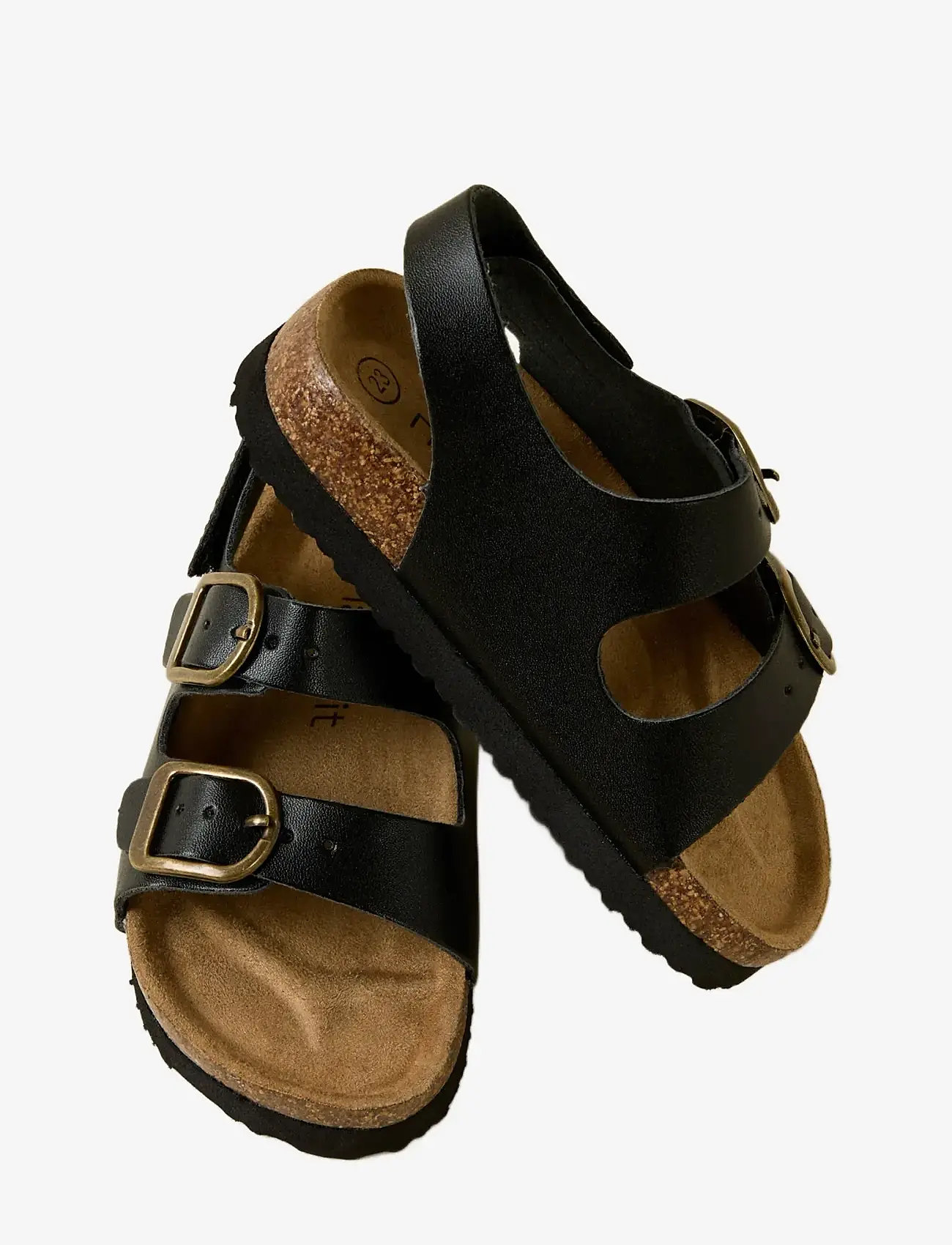 name it - NMNFILBERT SANDAL - madalaimad hinnad - black - 3