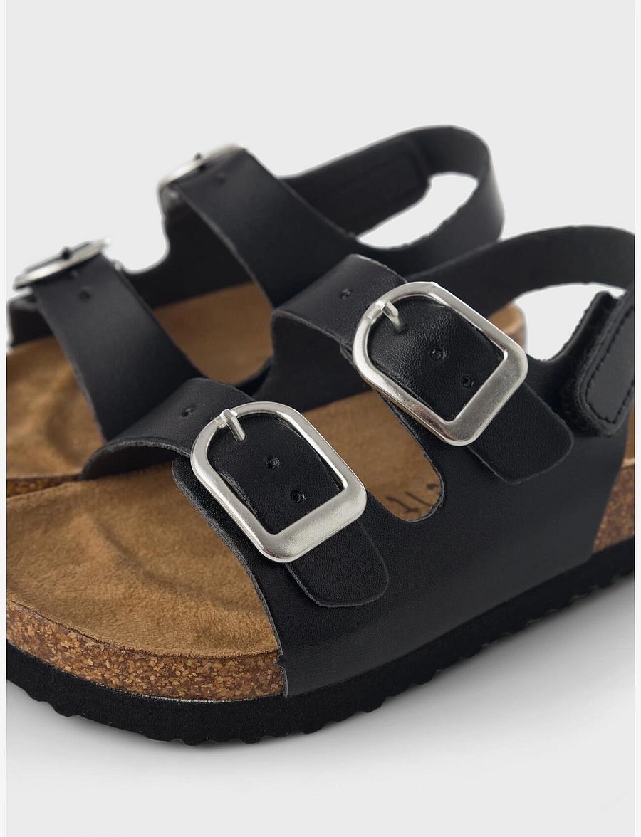 name it - NMNFILBERT SANDAL - sandalen - black - 5