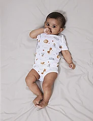 name it - NBNBODY 2P SS BEIGE ANIMAL NOOS - short-sleeved - bright white - 2