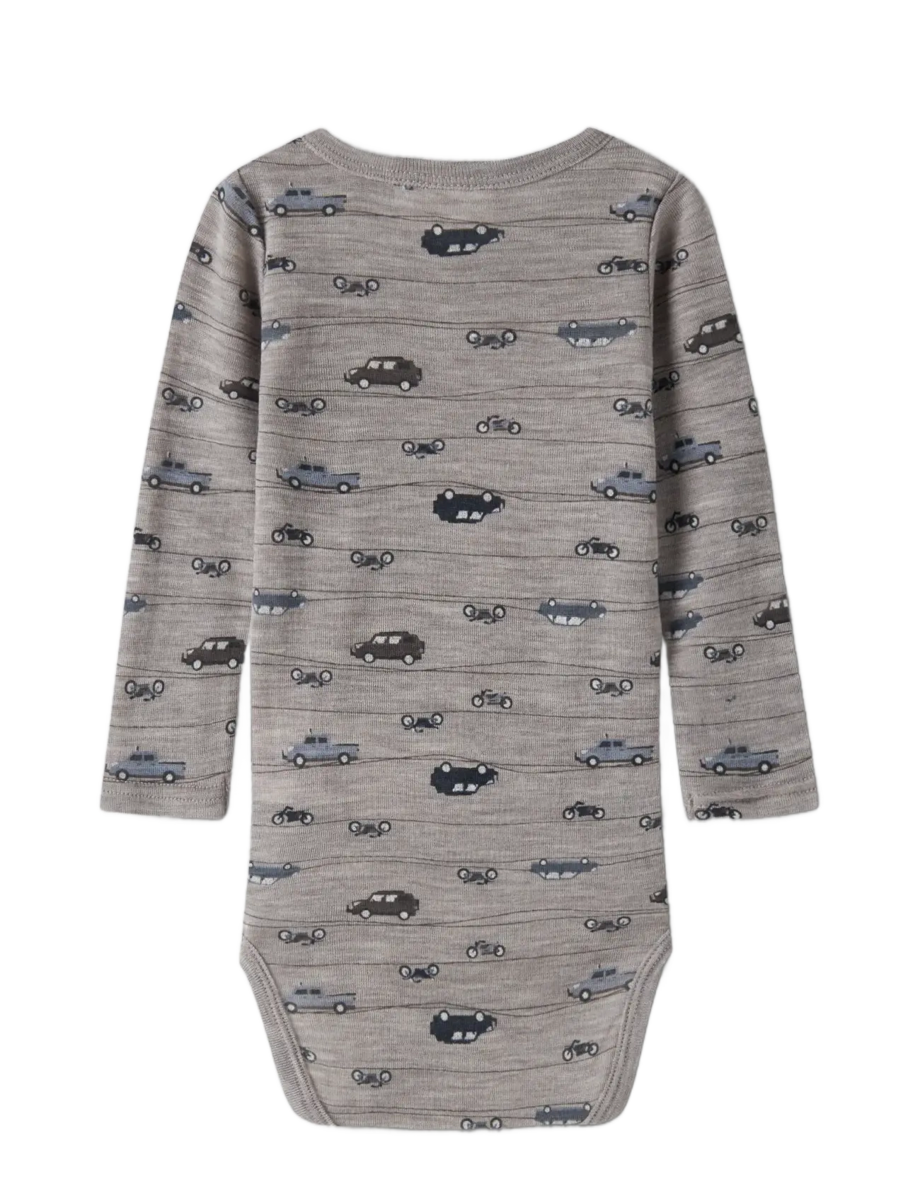 name it - NBMWANG WOOL RIB LS BODY AOP NOOS - base layer baby - satellite - 1