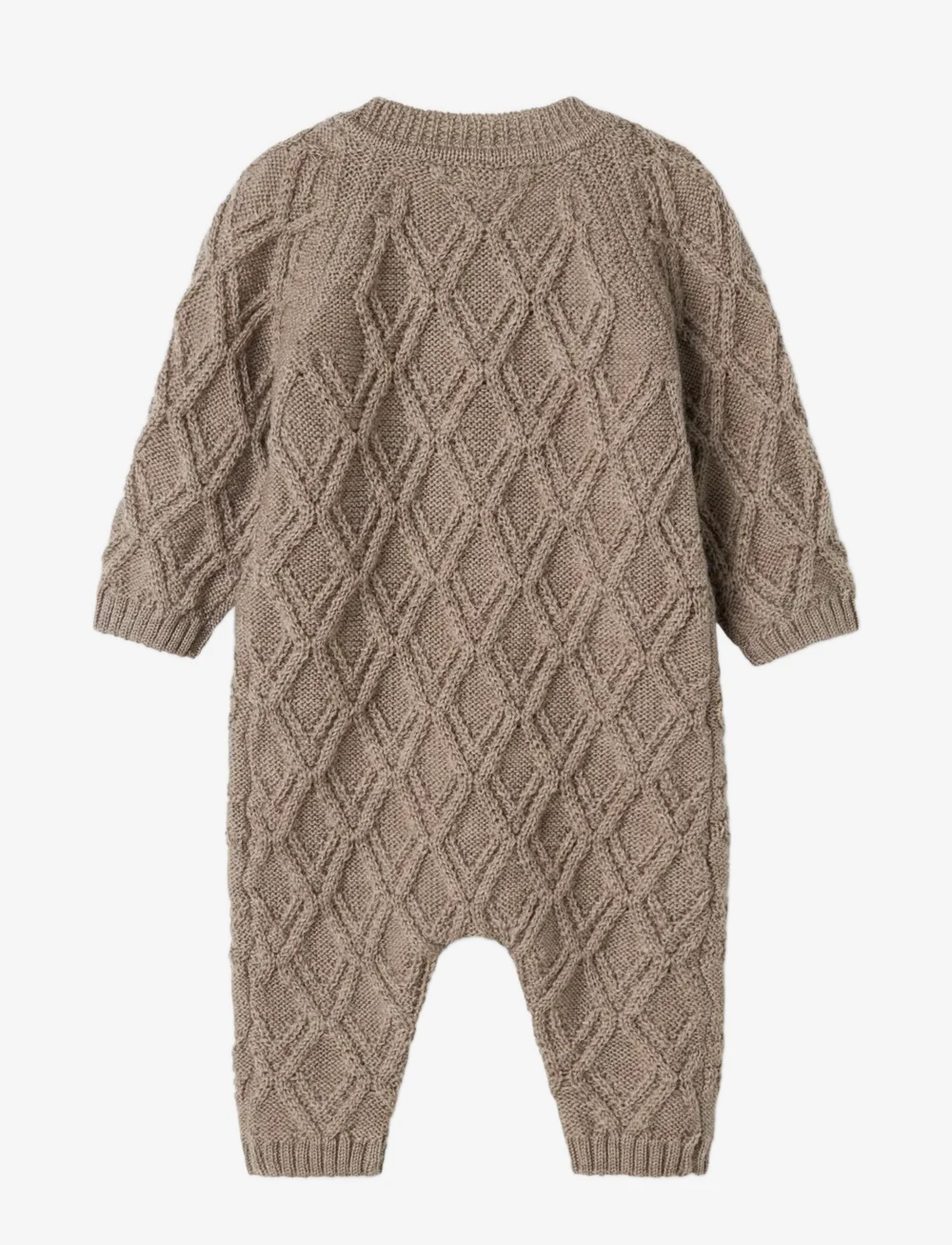 name it - NBNWRUNI WOOL LS KNIT SUIT - underställ baby - satellite - 1