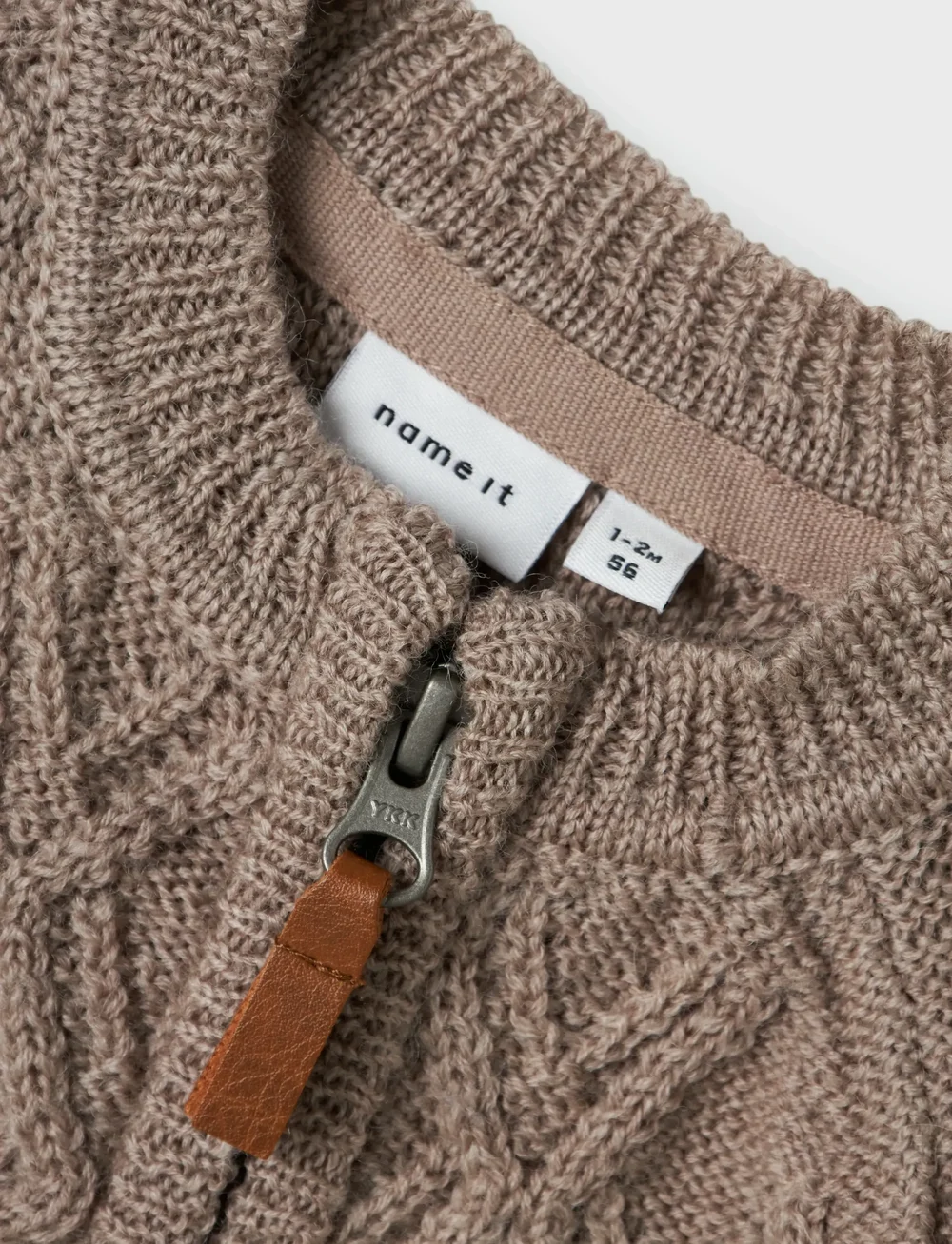 name it - NBNWRUNI WOOL LS KNIT SUIT - underställ baby - satellite - 2