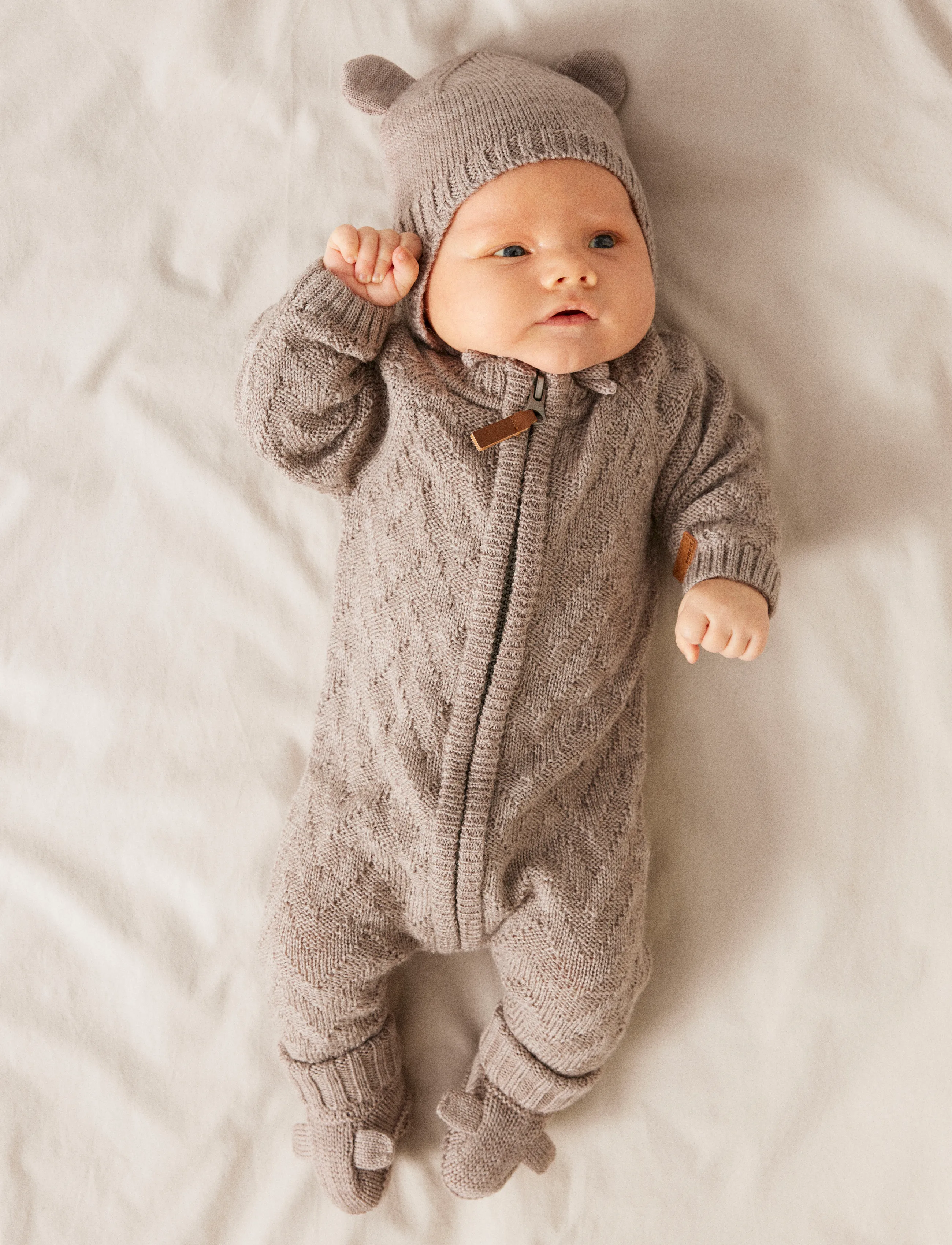 name it - NBNWRUNI WOOL LS KNIT SUIT - funkionsunterwäsche - baby - satellite - 3