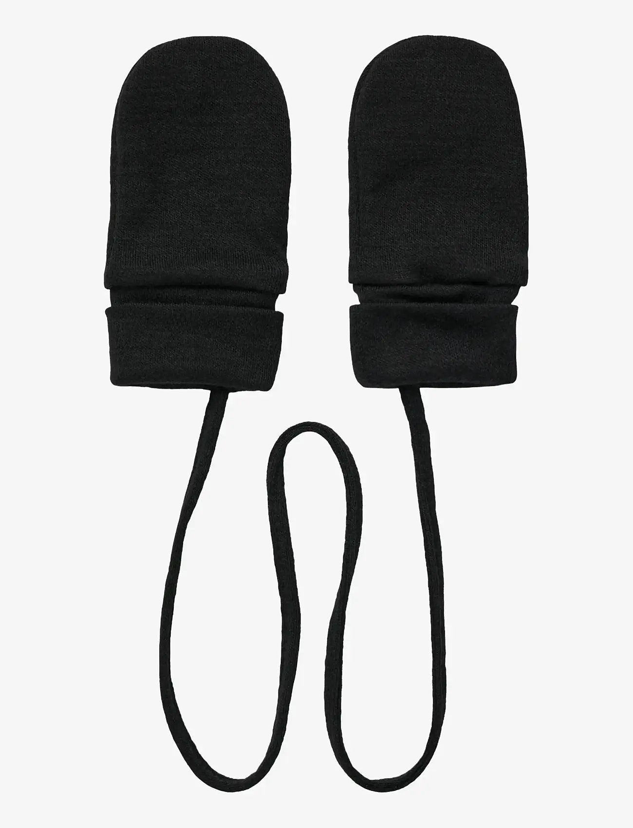 name it - NBMWILLIT WOOL MITTENS WO/THUMB - black - 0