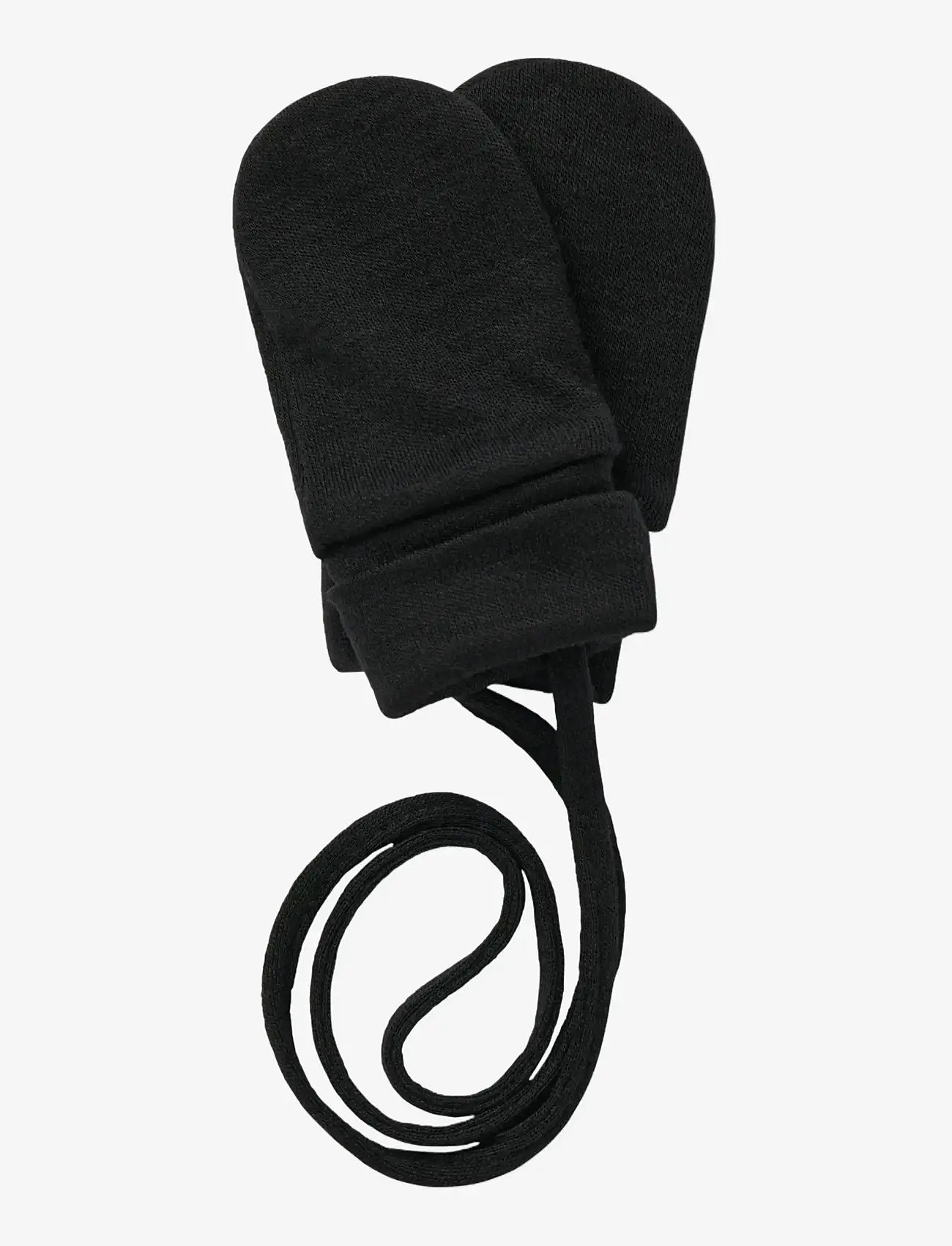 name it - NBMWILLIT WOOL MITTENS WO/THUMB - black - 1