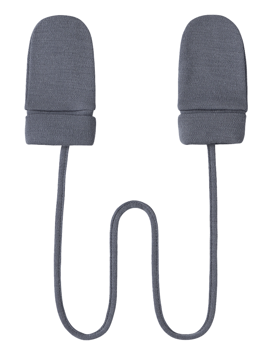 name it - NBMWILLIT WOOL MITTENS WO/THUMB - folkstone gray - 0