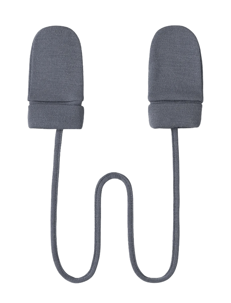 name it - NBMWILLIT WOOL MITTENS WO/THUMB - folkstone gray - 1