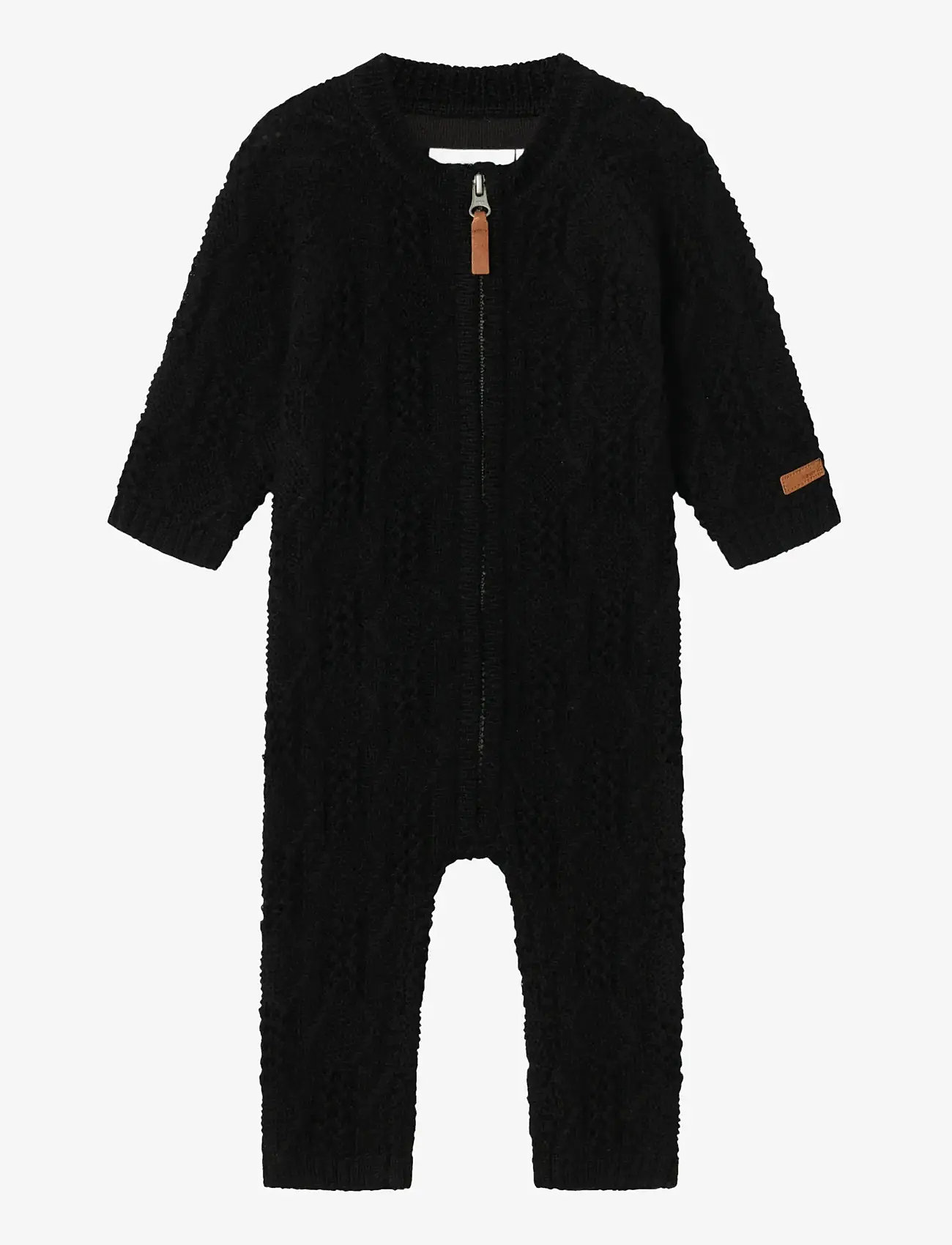 name it - NBMWRILLA WOOL LS KNIT SUIT - alusriided beebidele - black - 0