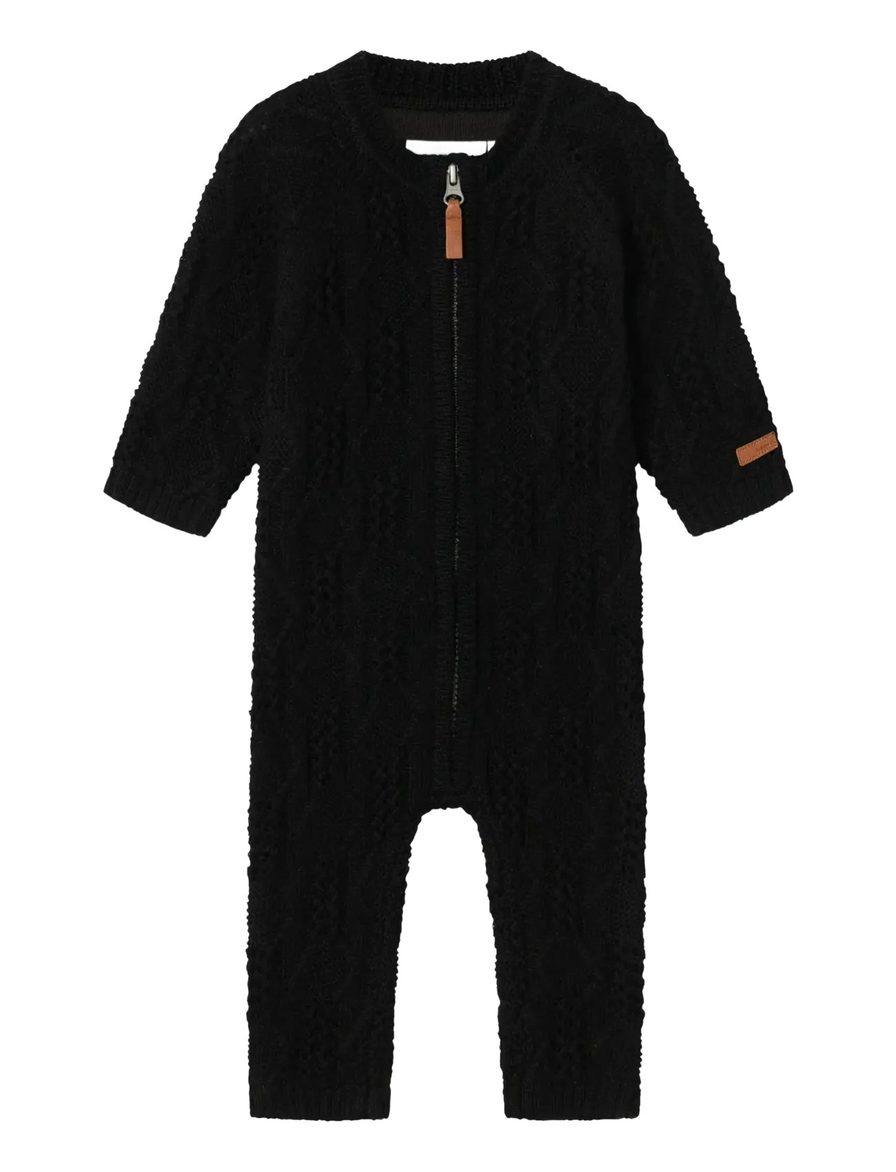 name it NBMWRILLA WOOL LS KNIT SUIT - Langærmede heldragter - BLACK / black