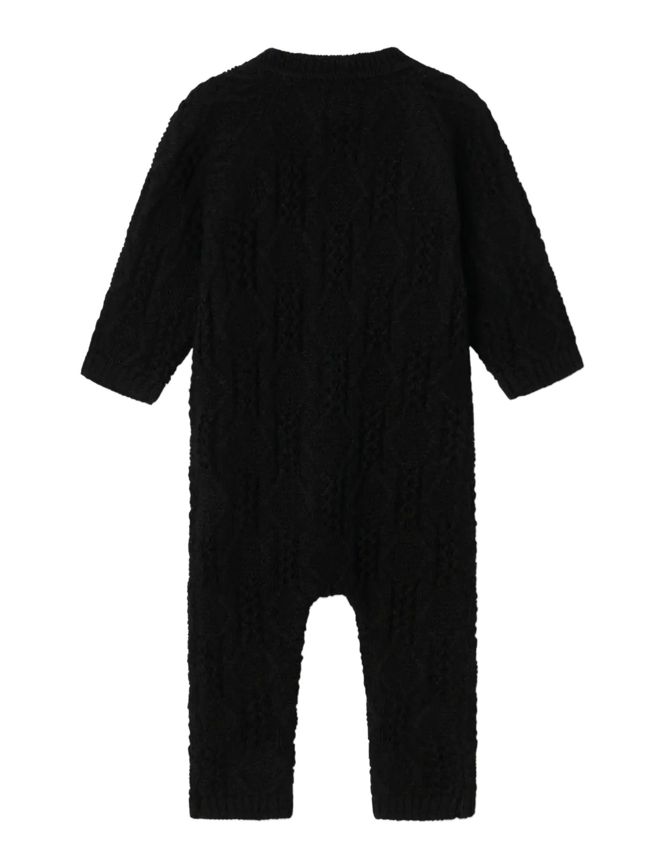 name it - NBMWRILLA WOOL LS KNIT SUIT - base layer baby - black - 1